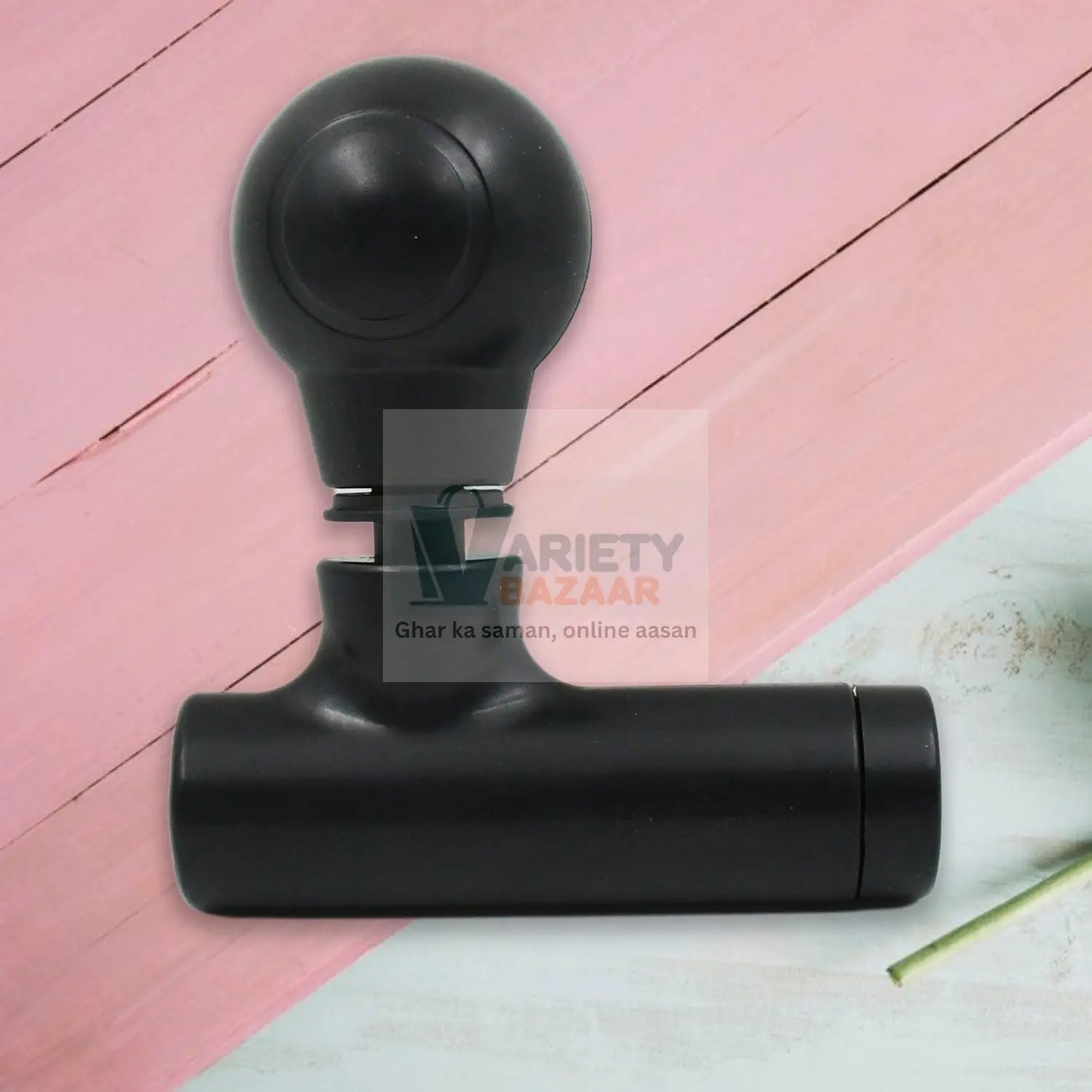 12673 Black Mini Pocket Size Massager, Full Body Massager, Cordless One Button Operation for Body Pain & Relaxation Travel Sahayak