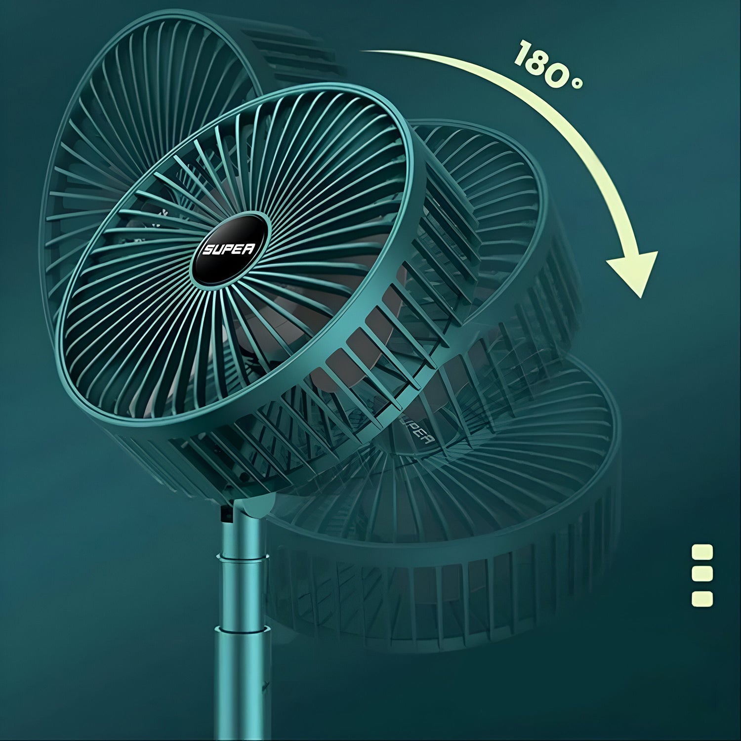 Adjustable Portable Desktop Fan - Telescopic Silent Personal Cooling for Office & Travel (Battery Not Include) Variety Bazaar