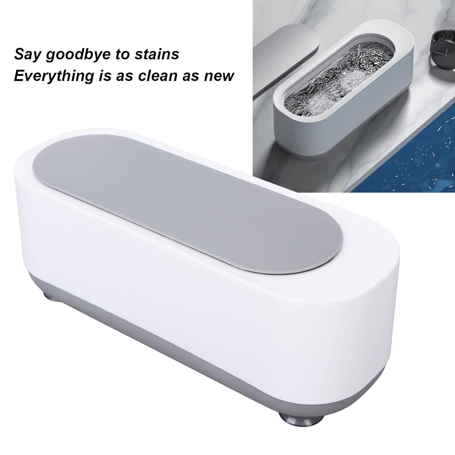 Ultrasonic Jewellery Cleaner – Portable High-Frequency Cleaning Machine (Battery Not Included) Variety Bazaar