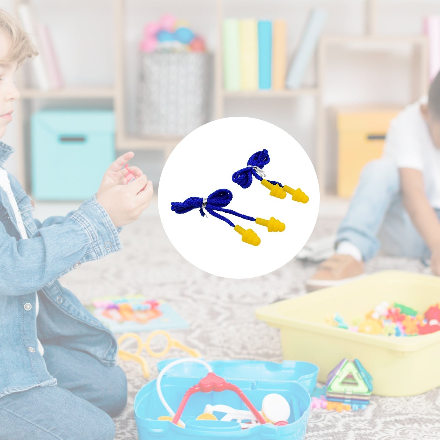 Soft Silicone Ear Plugs Hearing Protection (2 Pc Set) Variety Bazaar