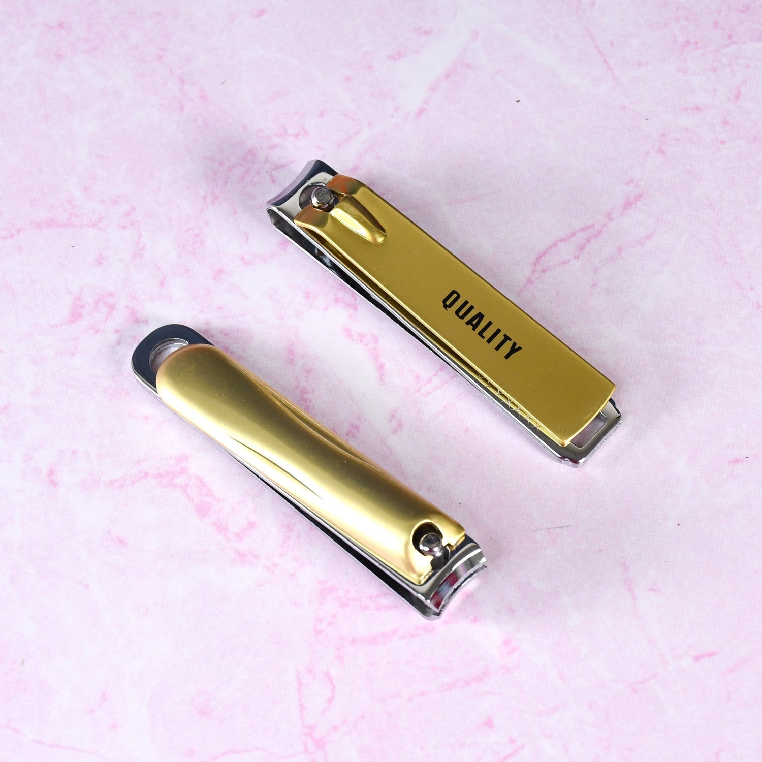 Stainless Steel Folding Portable Large Nail Clippers with Nail File (1 Pc / Mix Design) Variety Bazaar