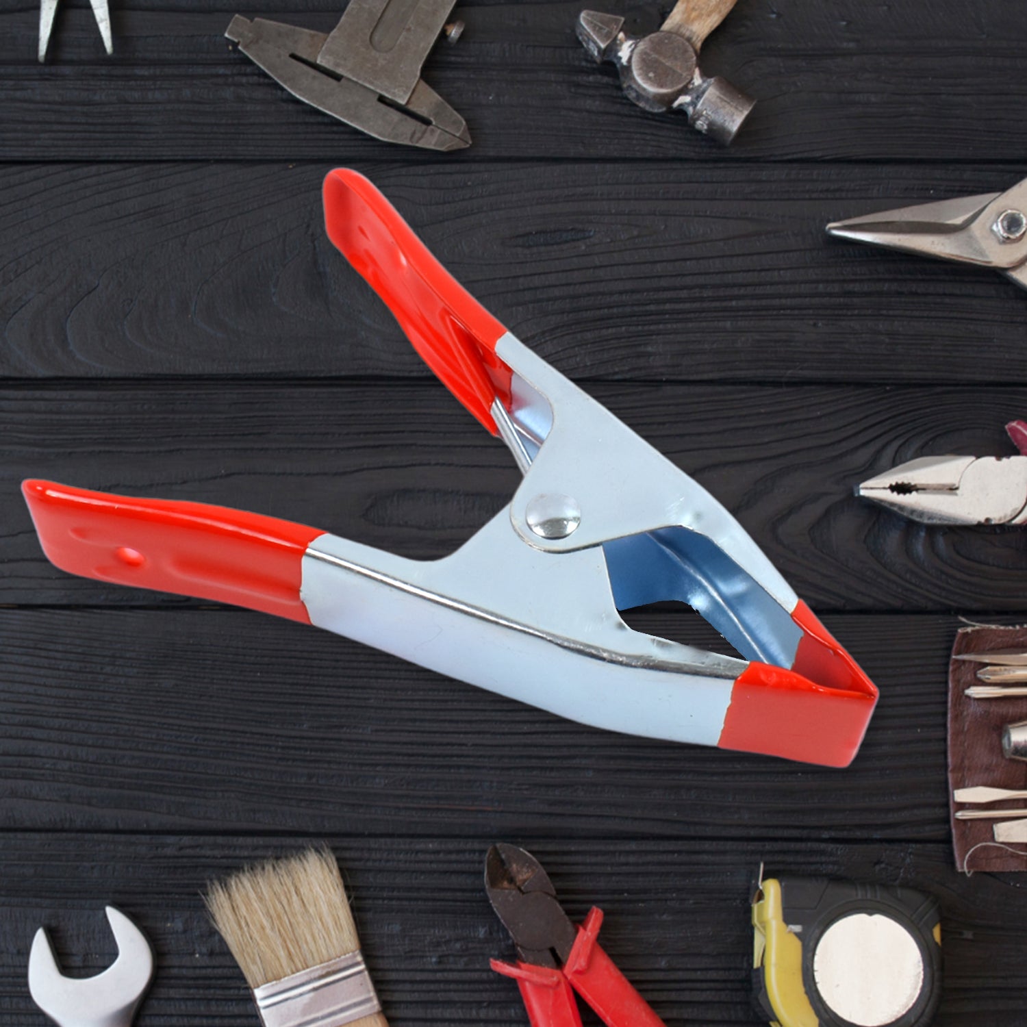 2 Inch Heavy Duty Spring Metal Spring Clamps (6 Pcs Set) Variety Bazaar