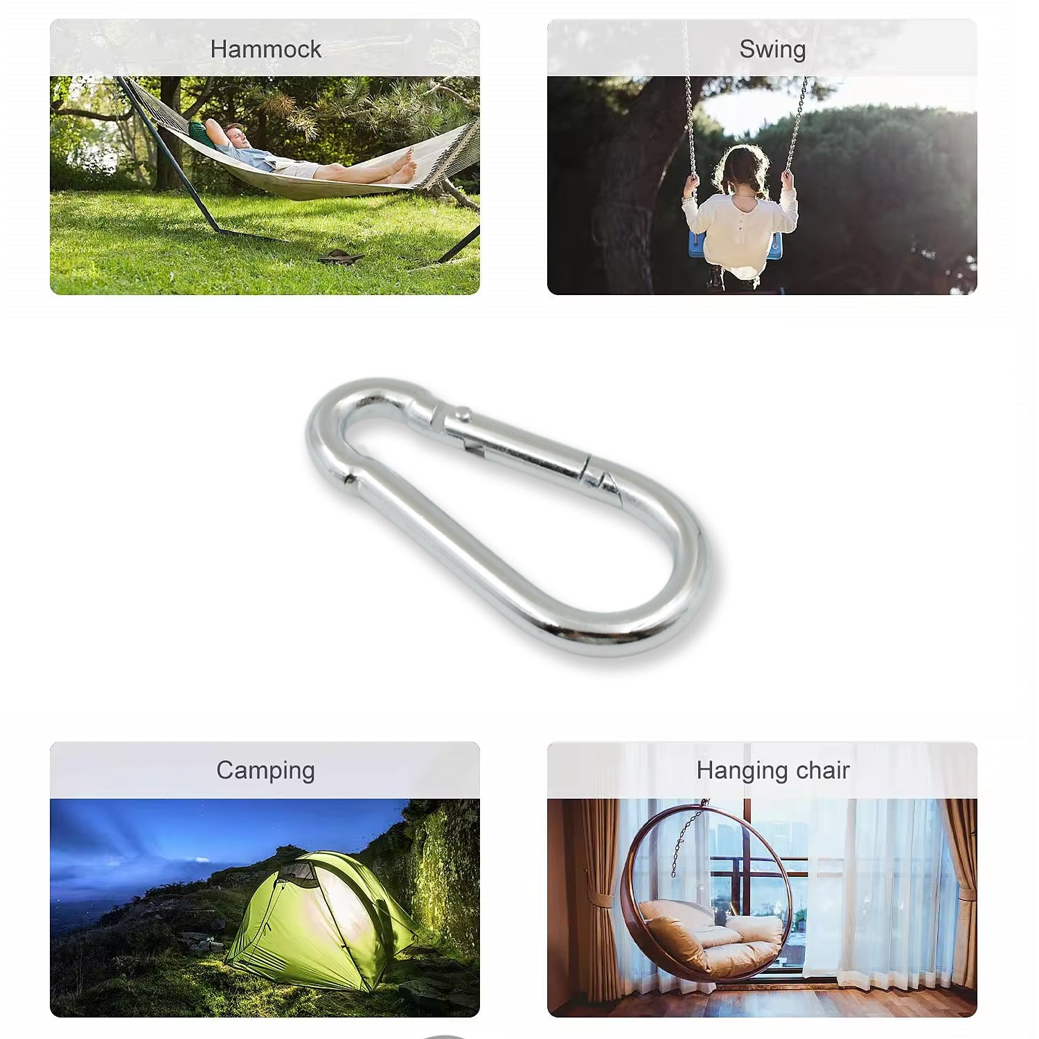 Stainless Steel Snap Hook (8×80 MM / 1 Pc) Variety Bazaar