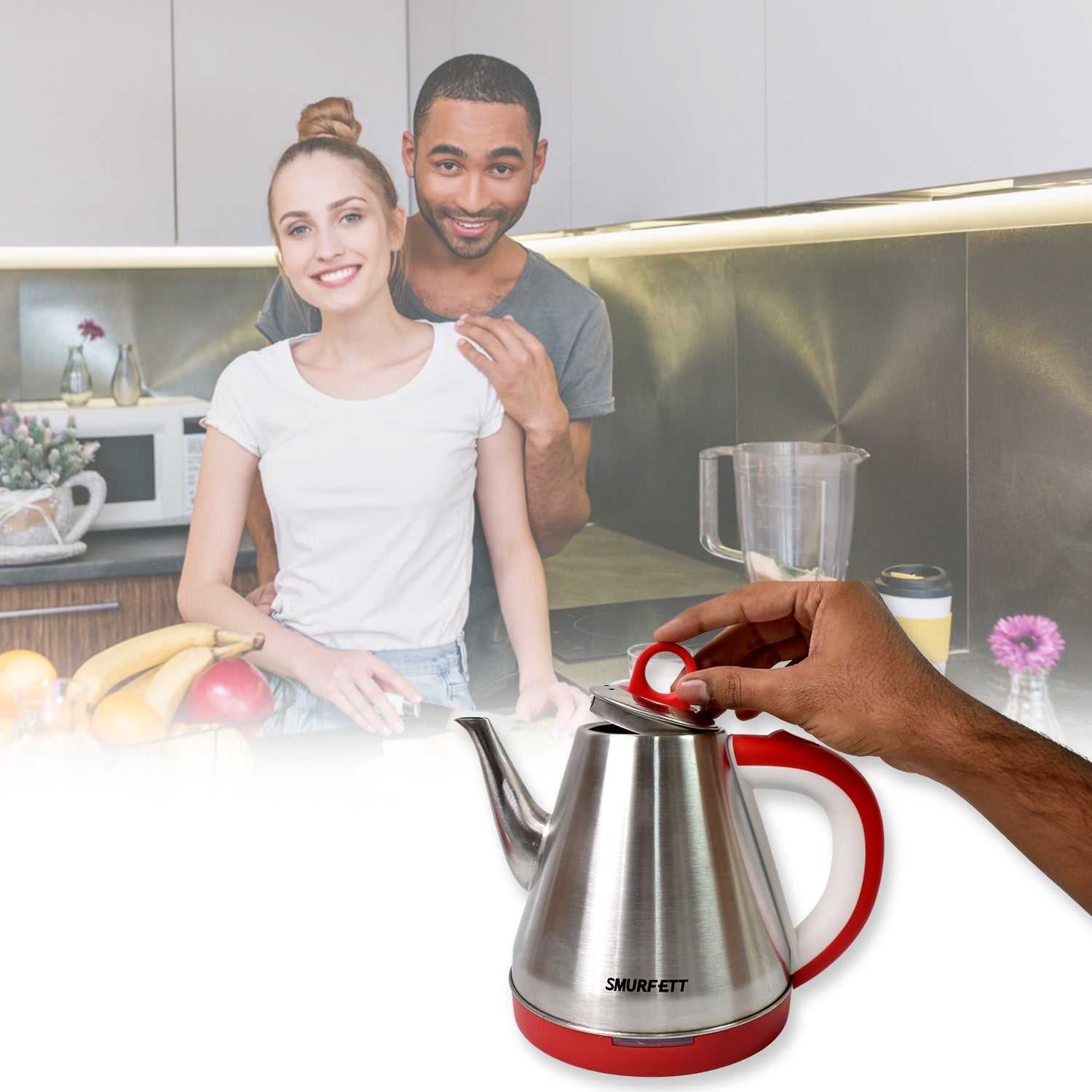 Stainless steel large capacity electric kettle (1500W / 1.5 Ltr.) Variety Bazaar