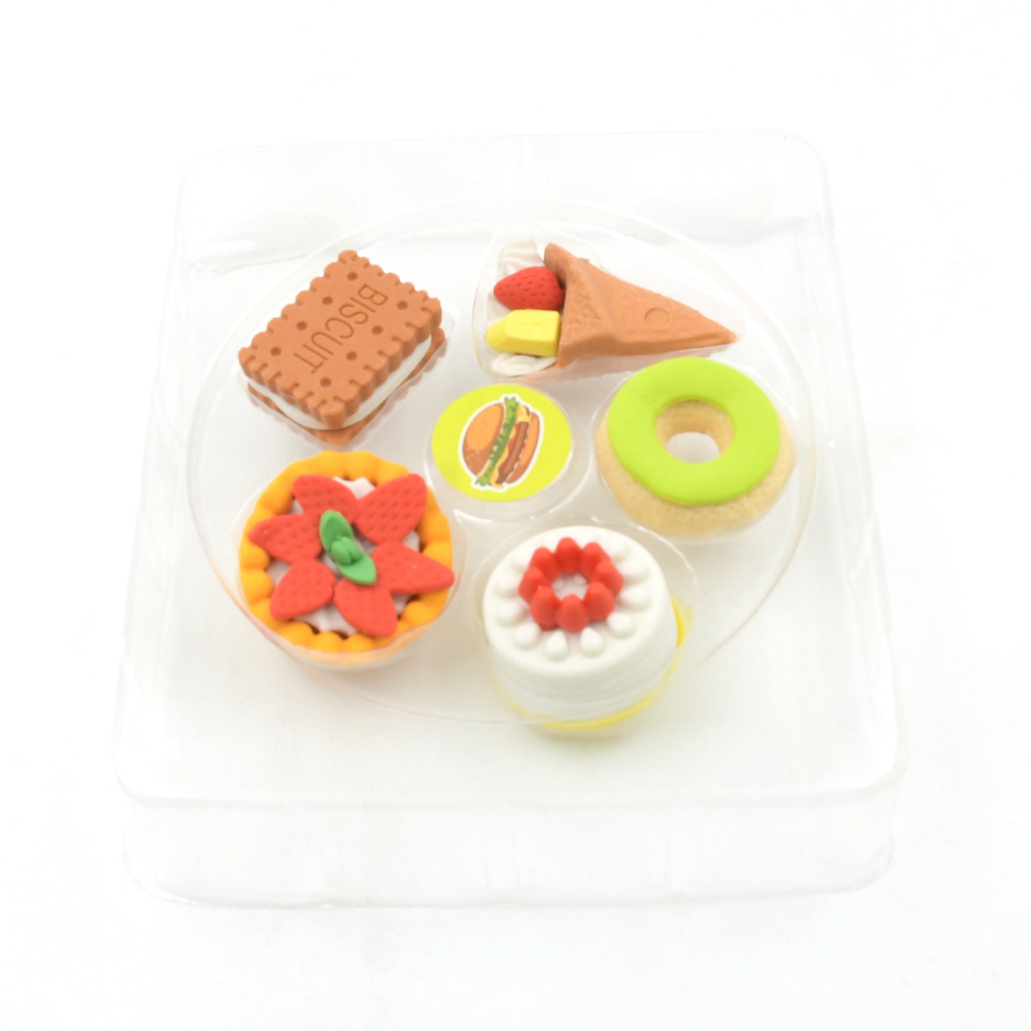 3D Fast Food Erasers Set, Cute Mini Colorful Erasers for Kids Gift & School (5 Pcs) Variety Bazaar