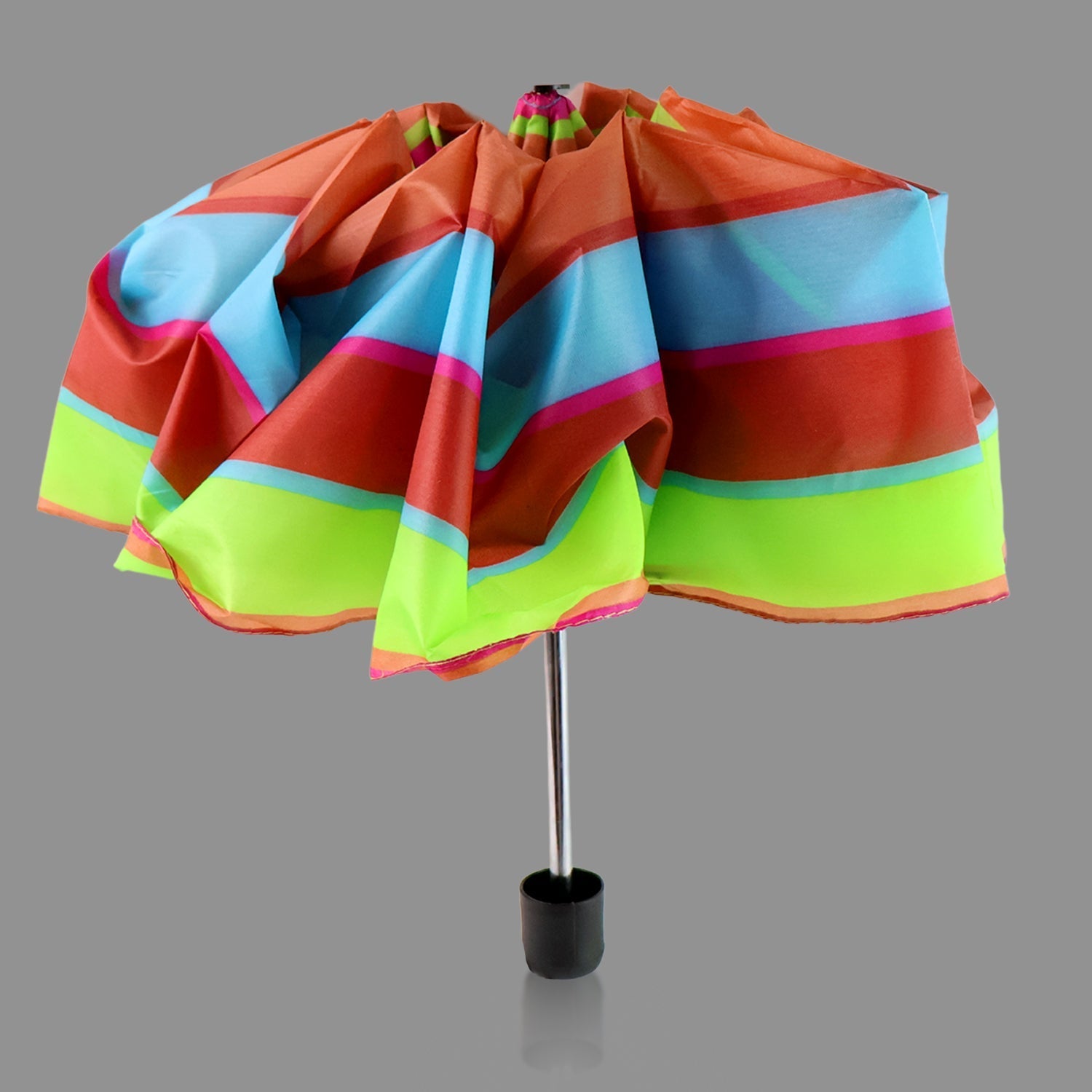 3-Fold Sun & Rain Protective Solid Foldable Umbrella, (1 Pc / Mix Design) Variety Bazaar