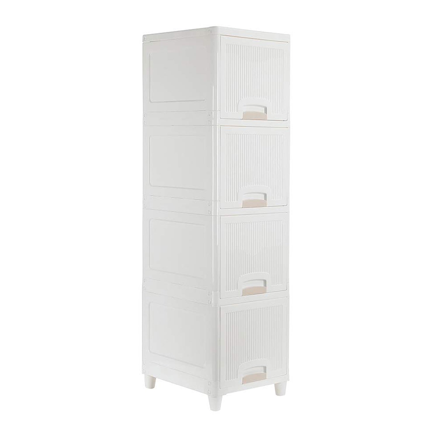 Multipurpose Storage Cabinet Storage Solutions Plastic Drawers Multi Layer Wardrobe Storage Drawers Foldable Multipurpose Drawer Units For Kitchen Bathroom Bedroom Cloth (4 Layer)