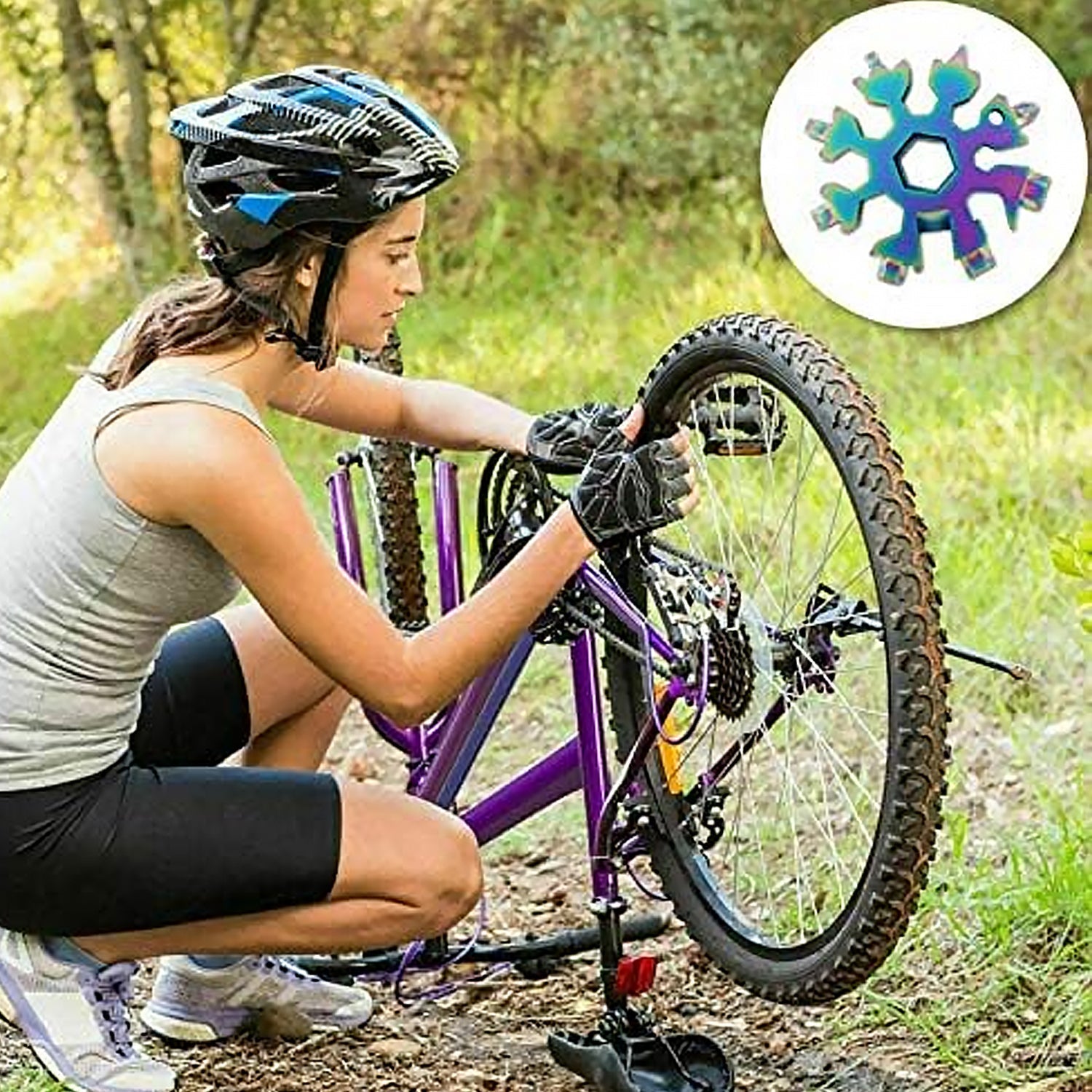 Durable & Portable 18-in-1 Snowflake Multi-Tool – Bottle Opener, Screwdriver & Wrench Kit Variety Bazaar