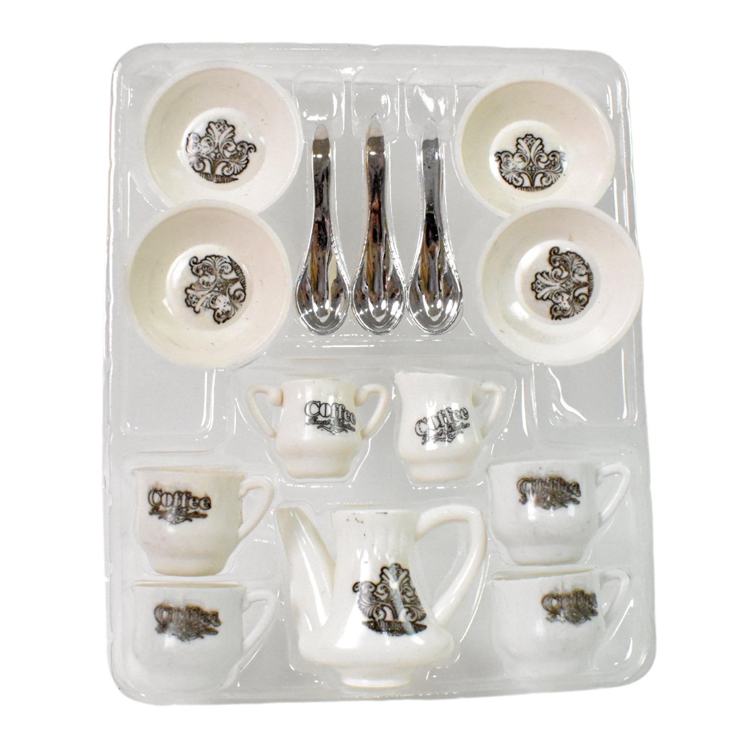 Tickles Tea toy Set | Coffee Kitchen Plastic Set Toy for Kids, Boys & Girls (14 Pcs / Mix Size & Design) Variety Bazaar