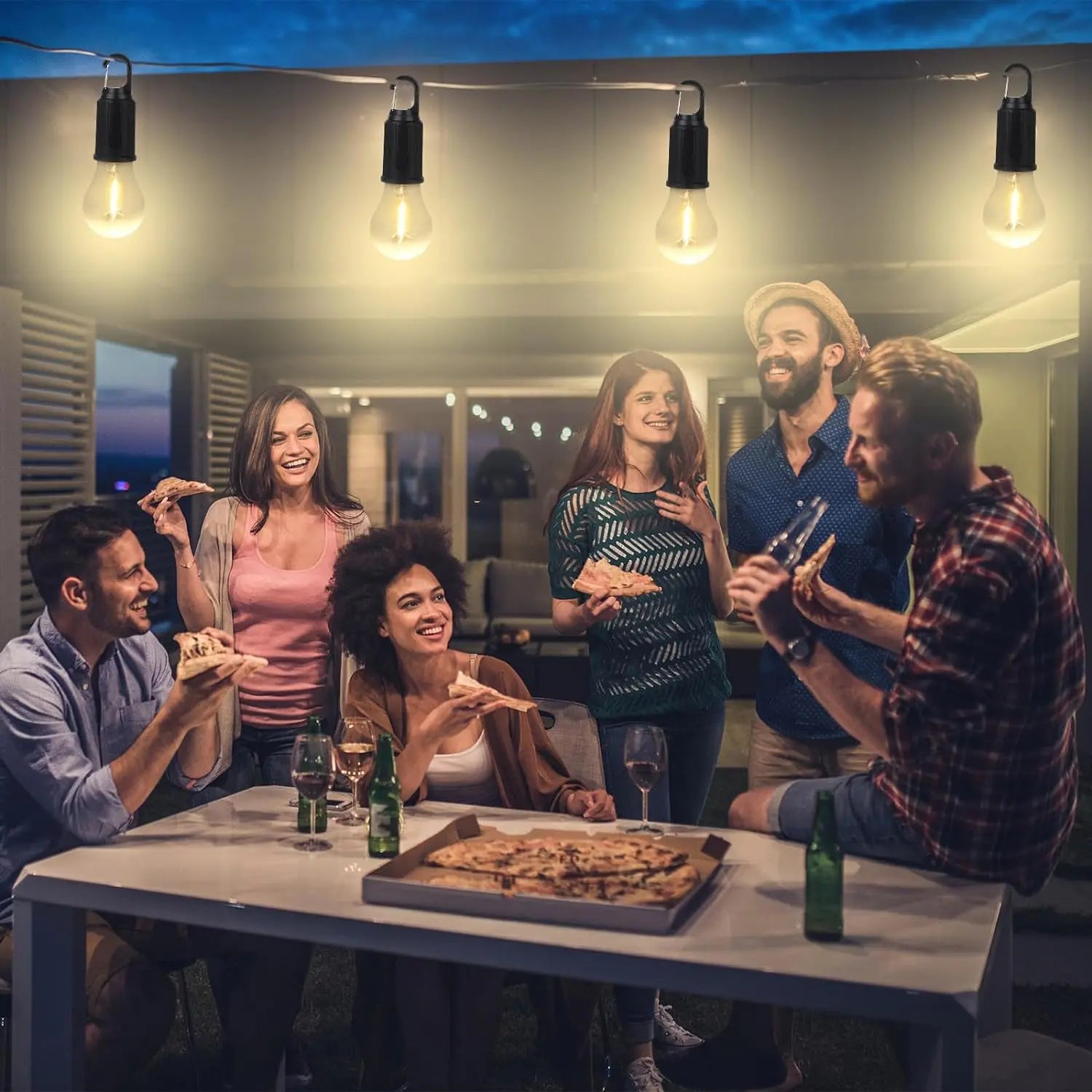 12658 Rechargeable Camping Lights for Tents LED Camping Tent Lantern 3 Lighting Modes Tent Lamp Portable Emergency Camping Lights with Clip Hook for Camping Hiking Fishing, Backpacking (1 Pc) - varietybazaar.co.in