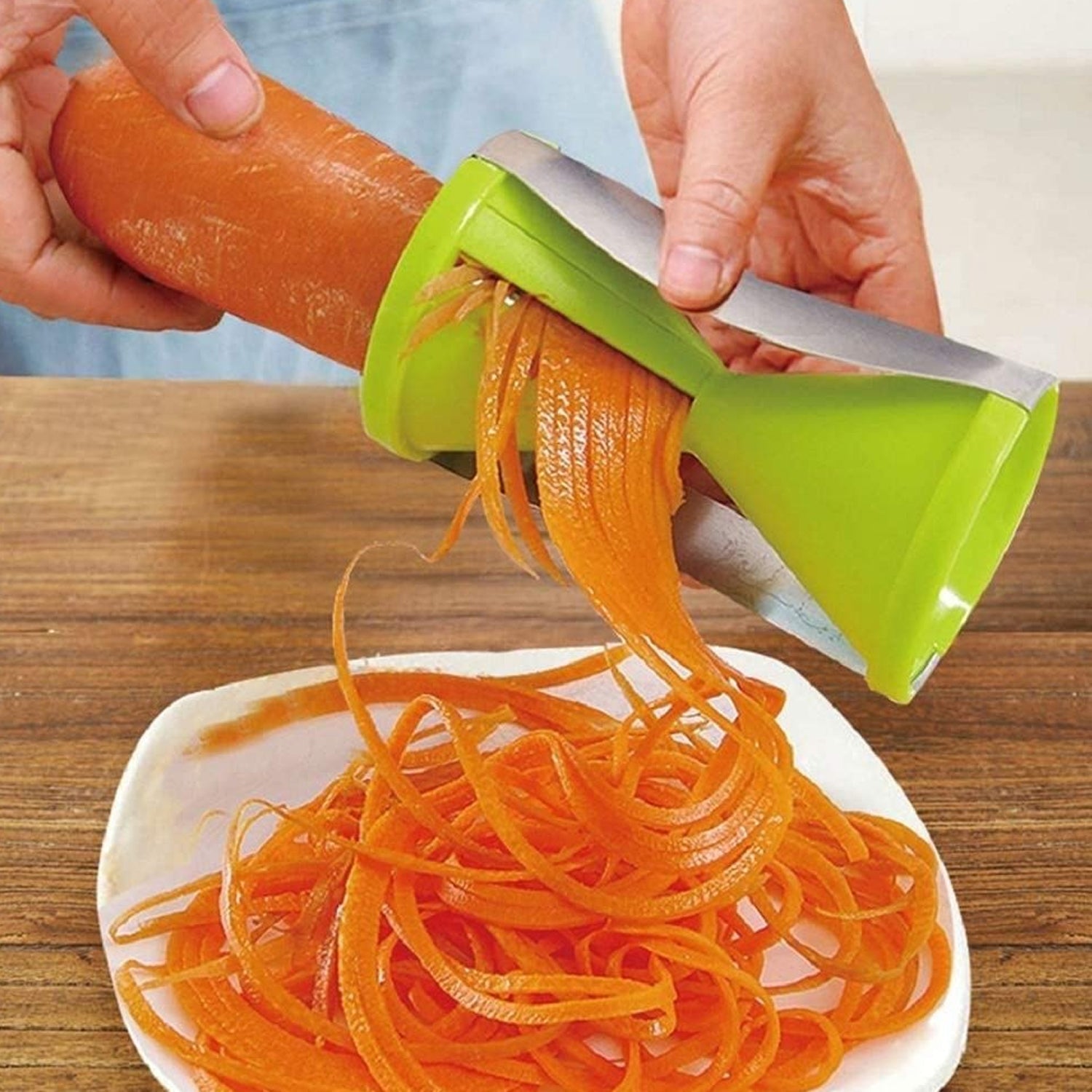 Portable Stainless Steel Handheld Spiralizer & Vegetable Slicer Variety Bazaar