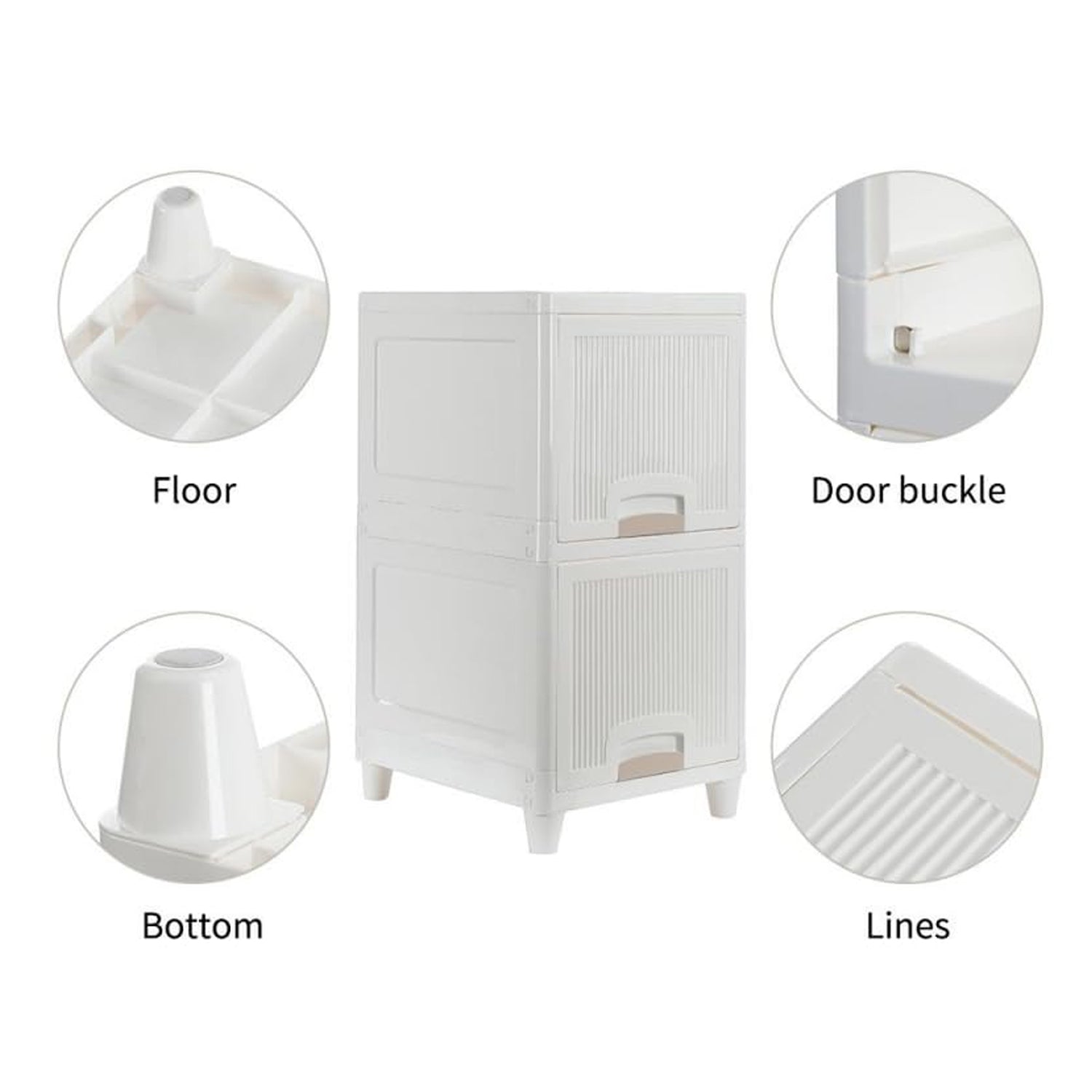 Multipurpose Storage Cabinet, Storage Solutions plastic drawers || Multi Layer Wardrobe Storage Drawers || Foldable Multipurpose Drawer Units For Kitchen, Bathroom, Bedroom, Cloth (2 Layer) Variety Bazaar