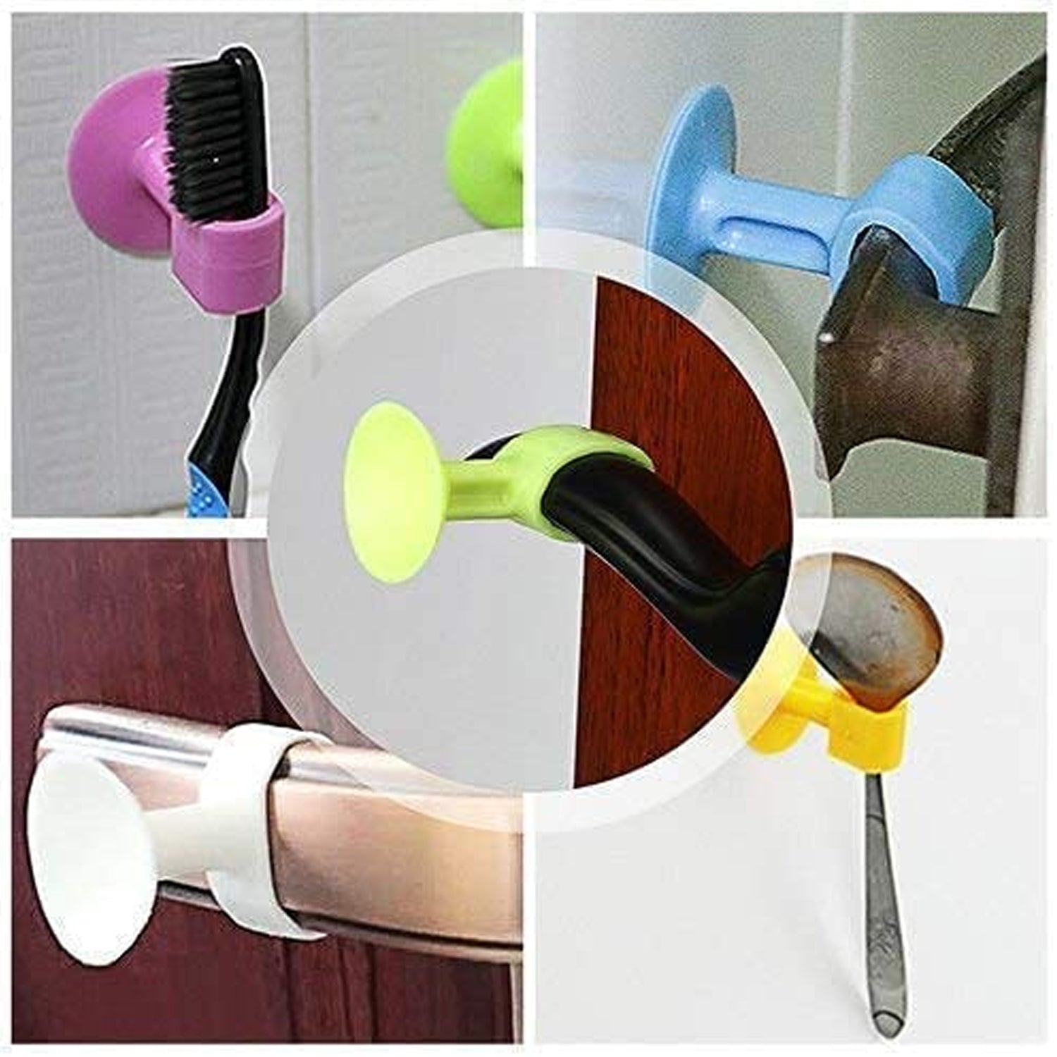 Self-Sucking Silicone Door Stopper (5 Pcs Set) Variety Bazaar