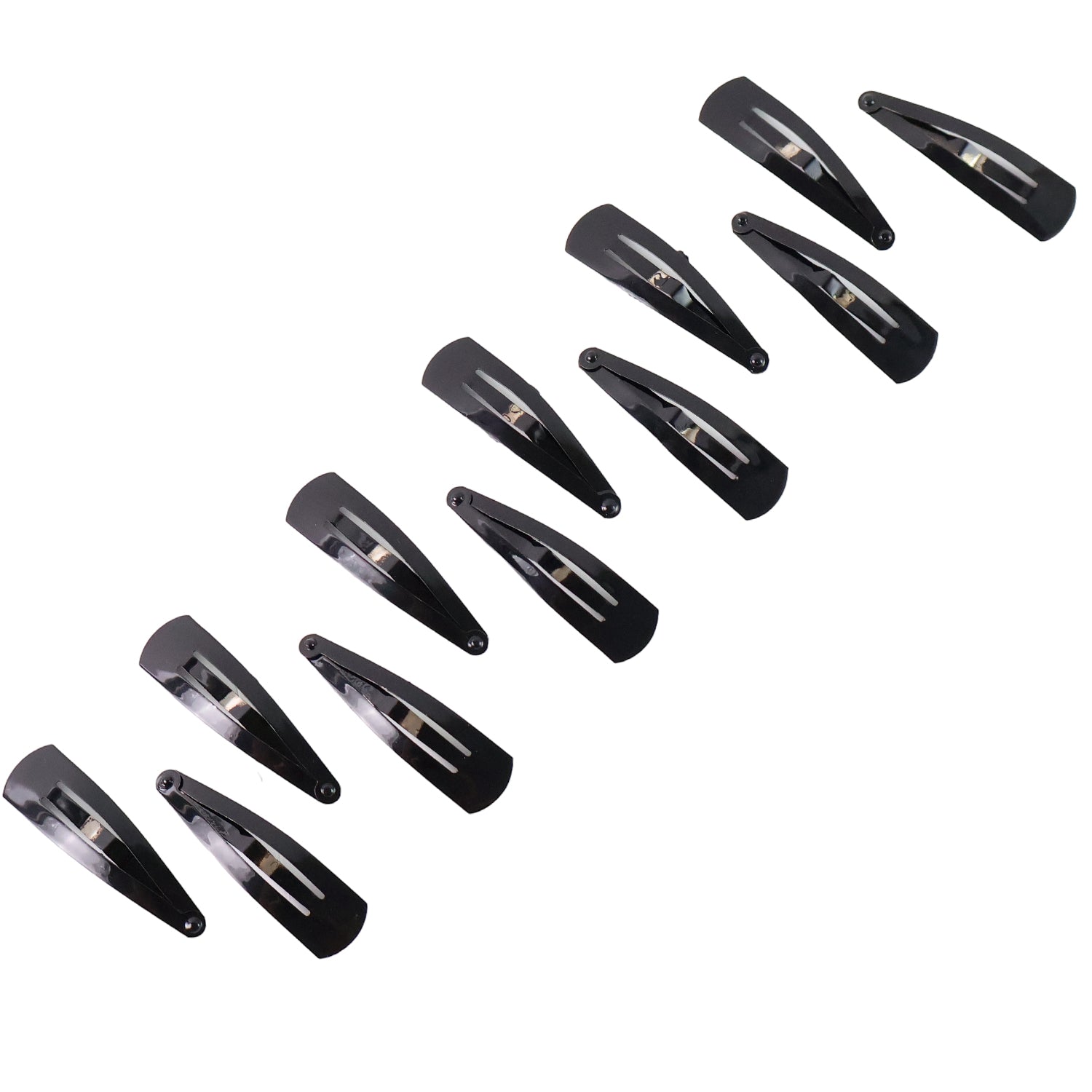 Metal Tik Tak Hair Clips (12 Pcs Set), Hair accessories Variety Bazaar