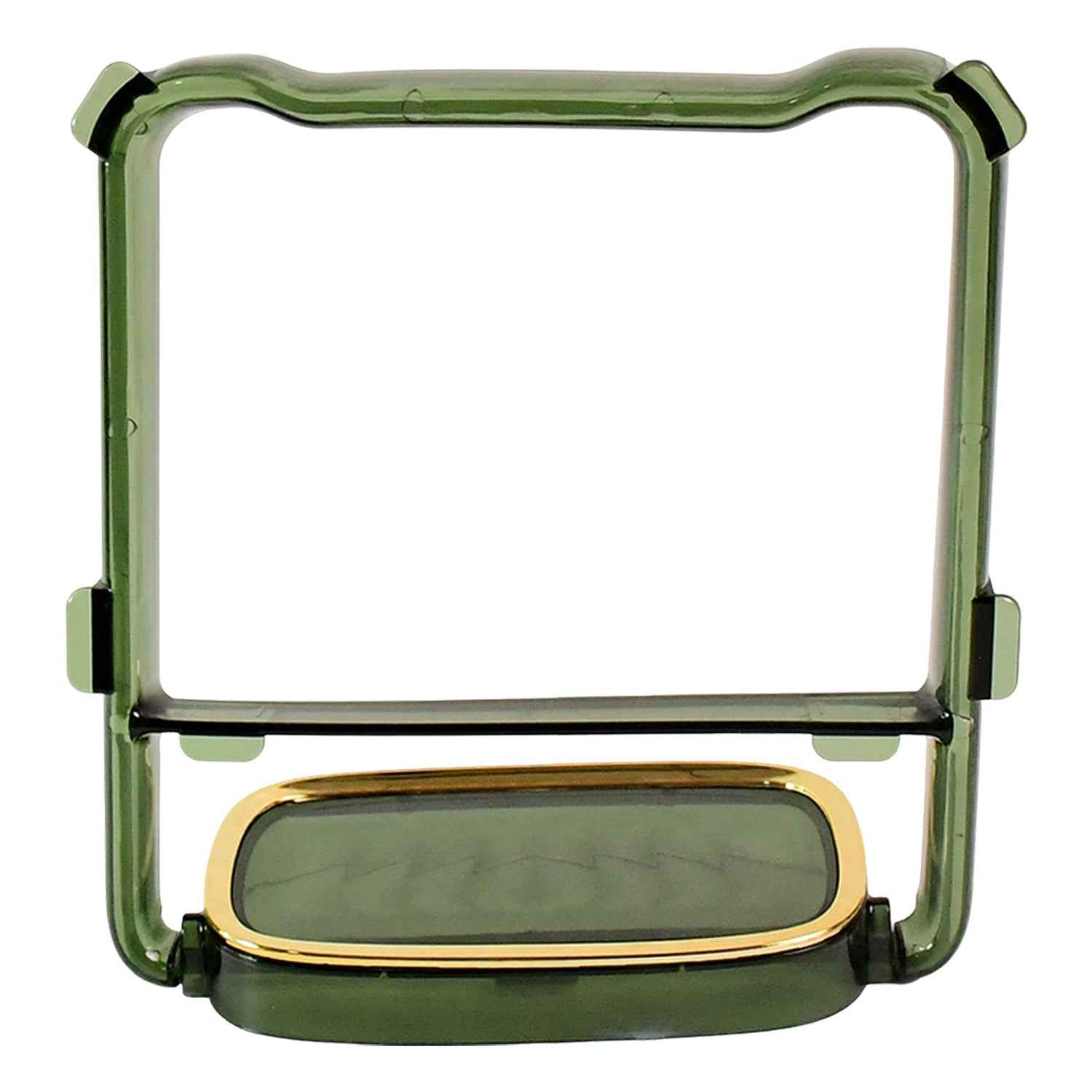 2-in-1 Self-Adhesive Towel Hanger & Soap Holder Stand (1 Pc)