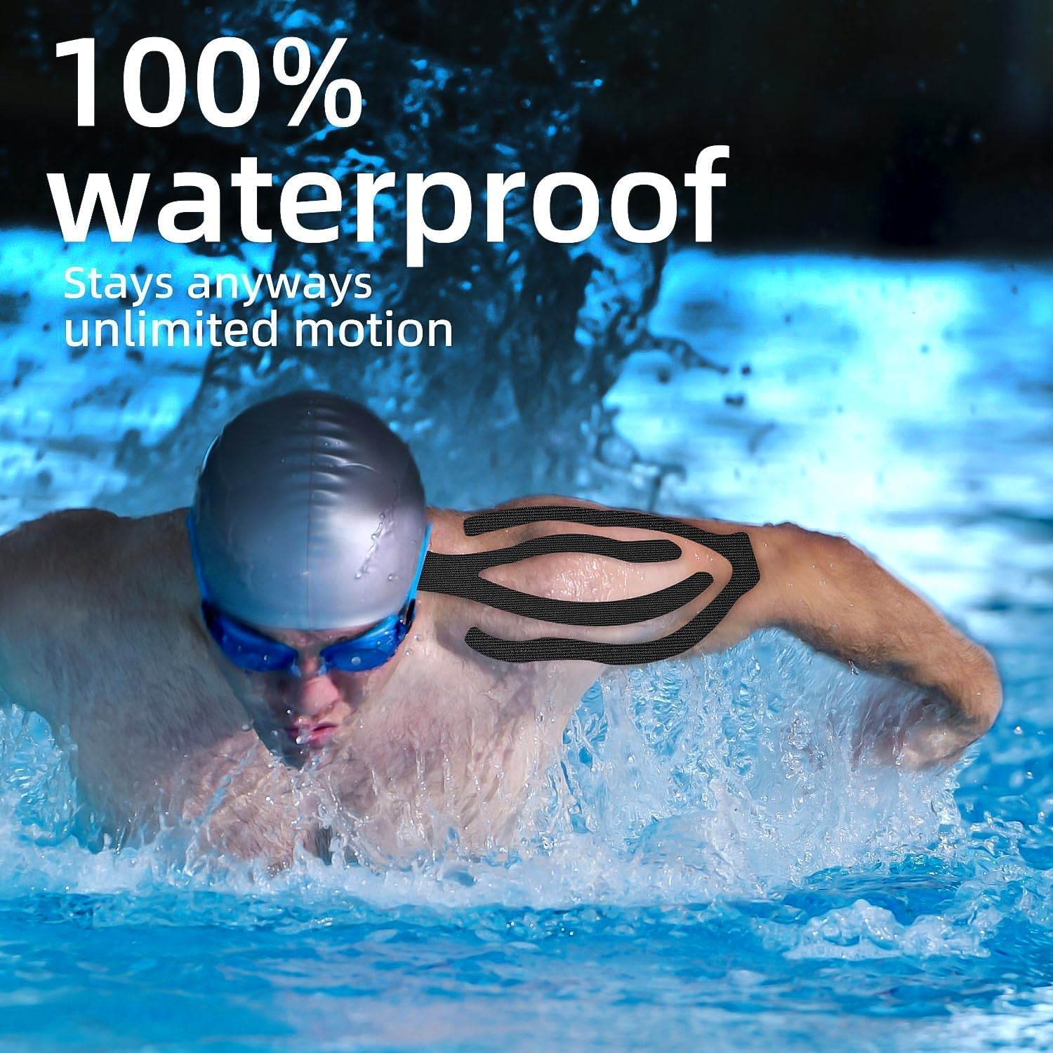 Kinesiology Tape For Physiotherapy Tape For Sports Injury Pain Relief (5 cm X 5m / 1 Pc) Variety Bazaar