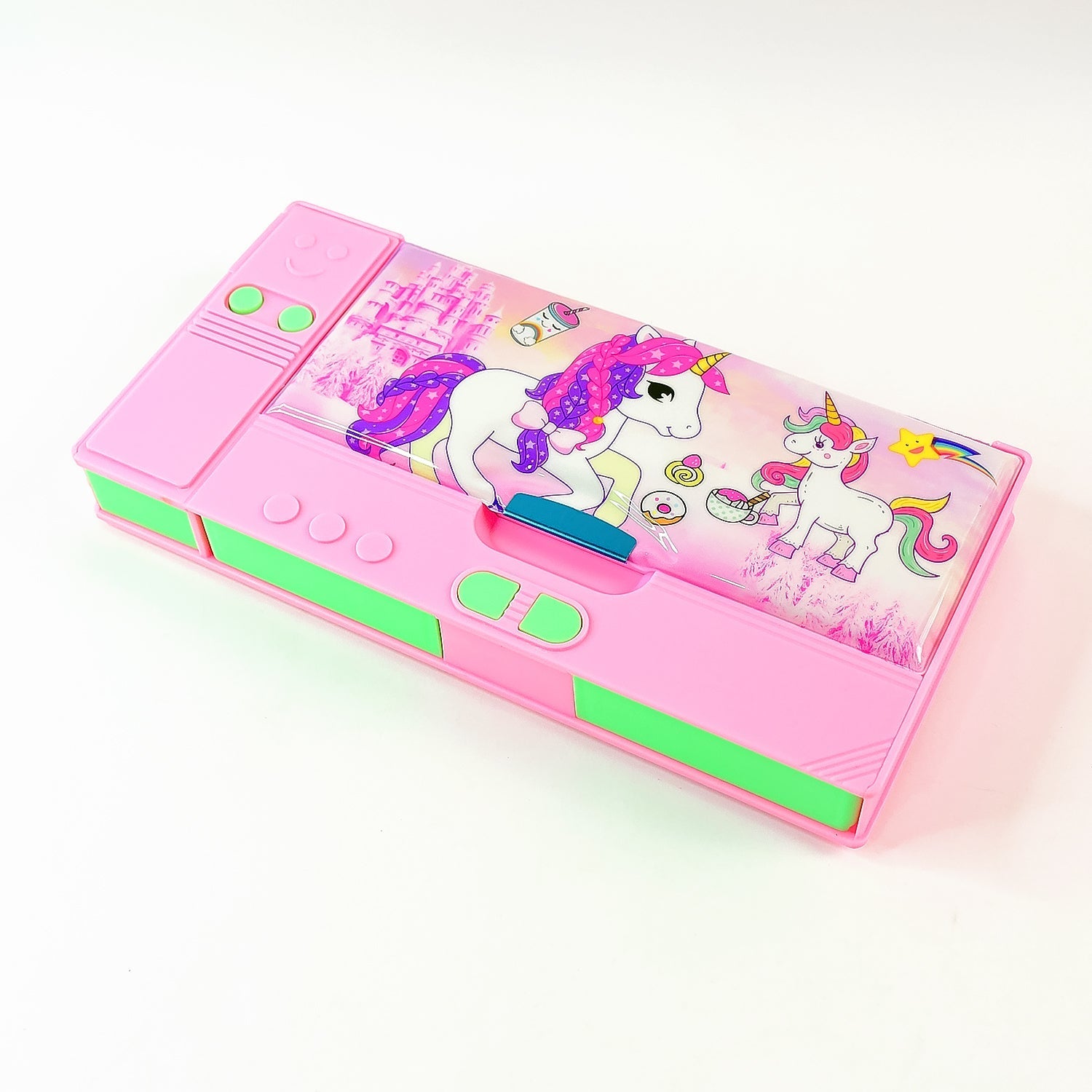 Multi Purpose Gadget Jumbo Pencil Box Compass With Calculator Jumbo 2 Side Slot Geometry Box Compass Use School , Traveling & Studio Variety Bazaar