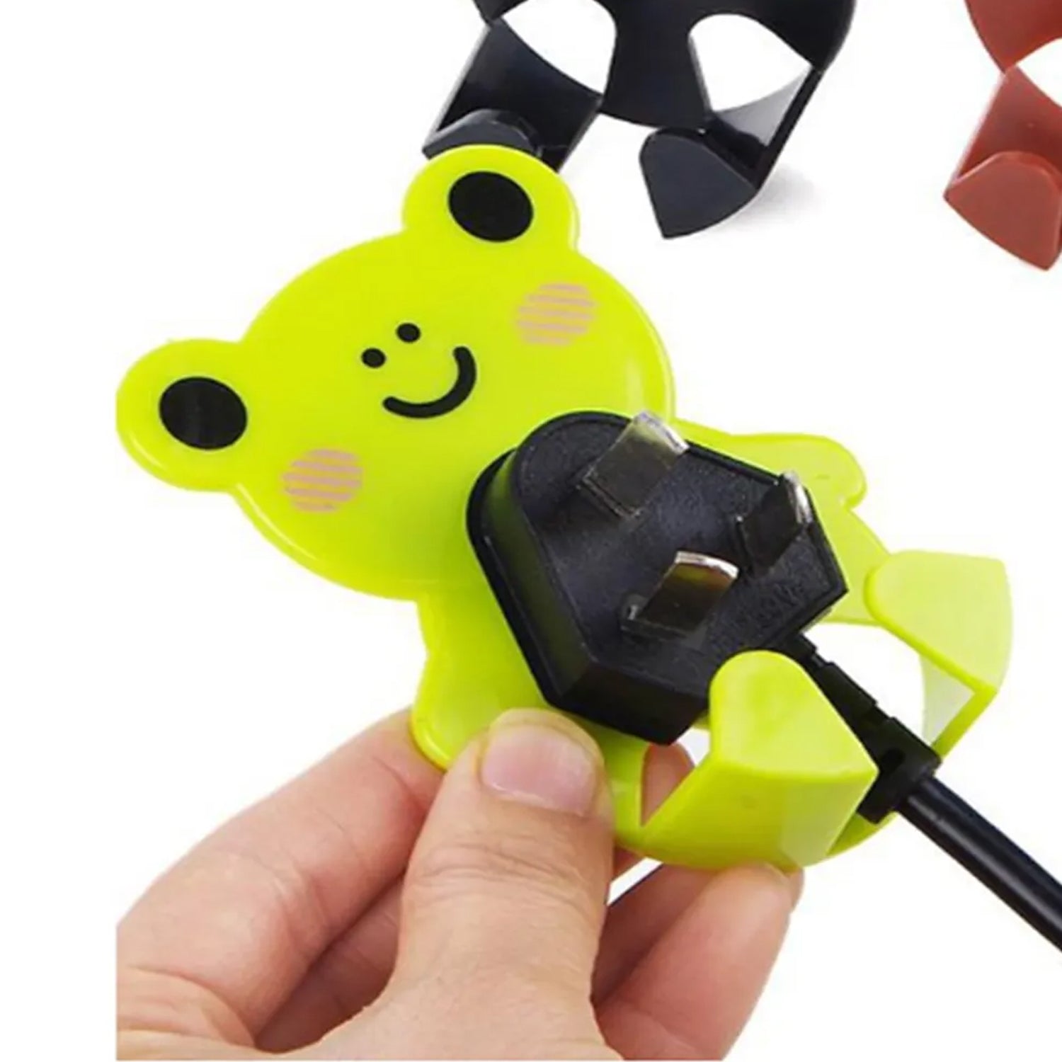 Plastic Adhesive Cable & Socket Holder – 2-Piece Set for Office, Home & Restaurant Variety Bazaar