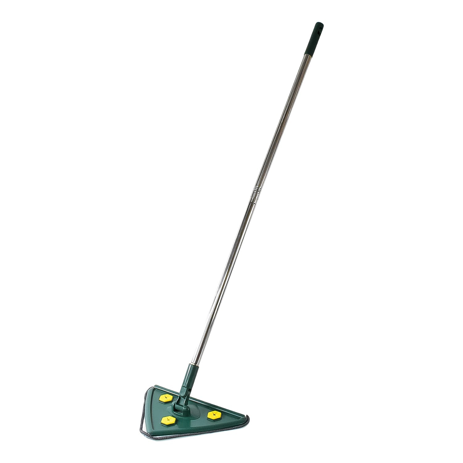 2-in-1 Extendable Triangle Mop – Retractable, 360° Rotating, Telescopic & Reusable Mop Heads (1 Pc) Variety Bazaar