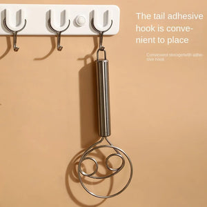 Dough Whisk, Premium Stainless Steel Dutch Whisk, Dough Hand Mixer Artisan Blender For Egg, Bread, Cake, Pastry, Pizza Dough - Perfect Baking Tools, Whisking, Tirring Kitchen Tools (1 Pc) Variety Bazaar