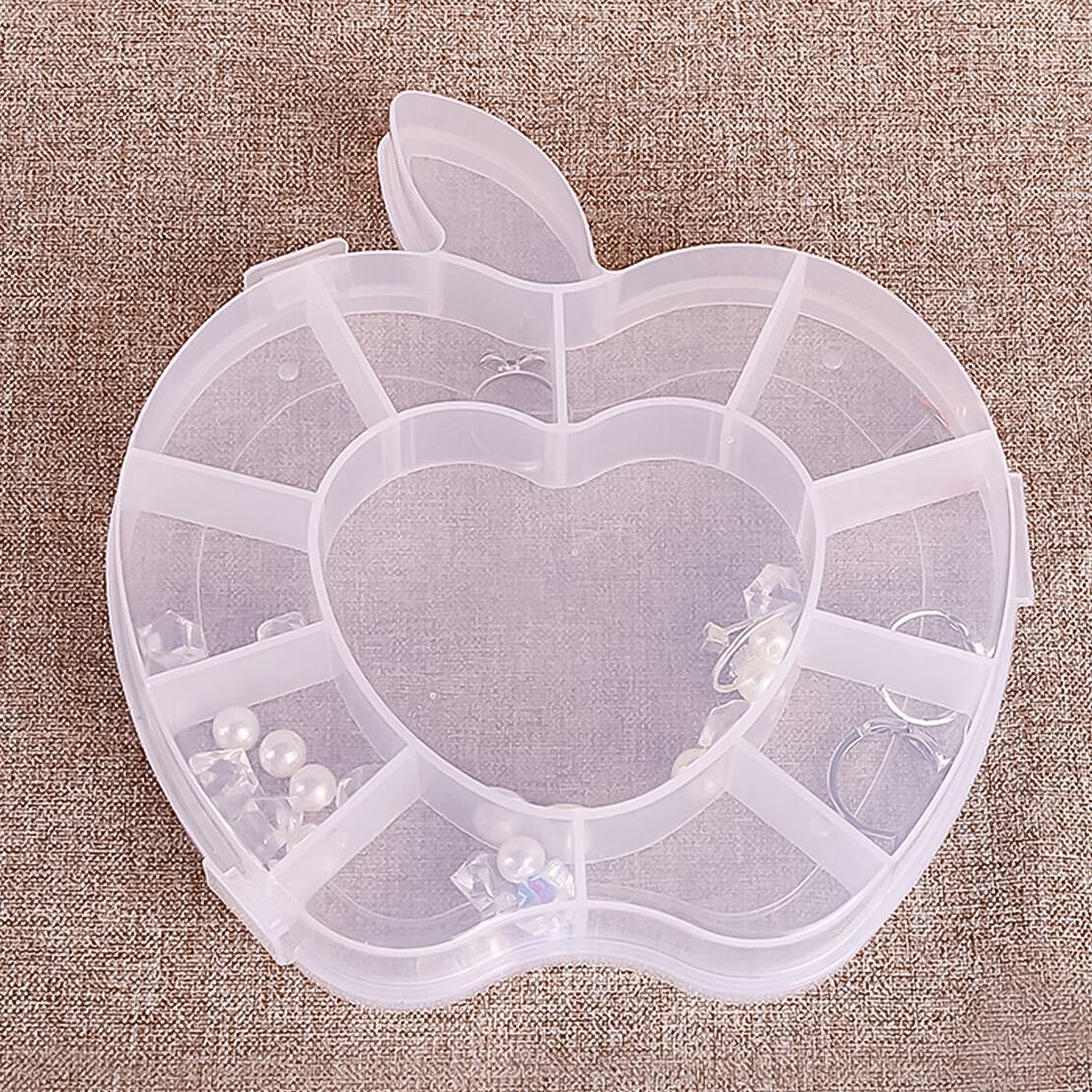 Plastic Apple Shape Jewellery Storage Box (1 Pc) Variety Bazaar
