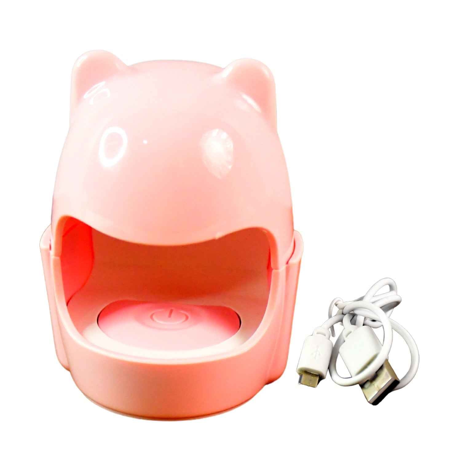 Mini LED Nail Dryer – USB Rechargeable Nail Polish Curing Lamp (1 Pc)