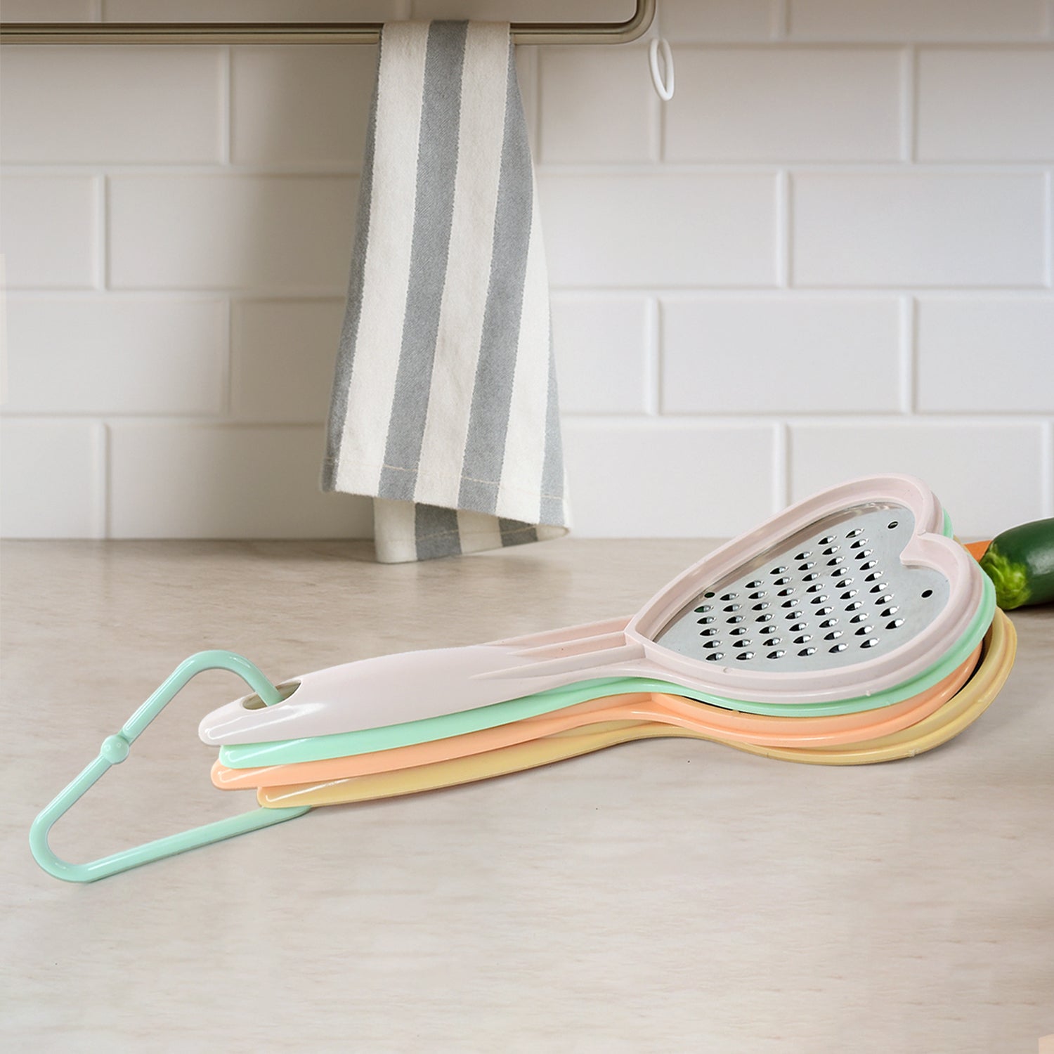 Heart Grater Set and Heart Grater Slicer Used Widely for Grating and Slicing of Fruits, Vegetables, Cheese Etc. Including All Kitchen Purposes. Variety Bazaar