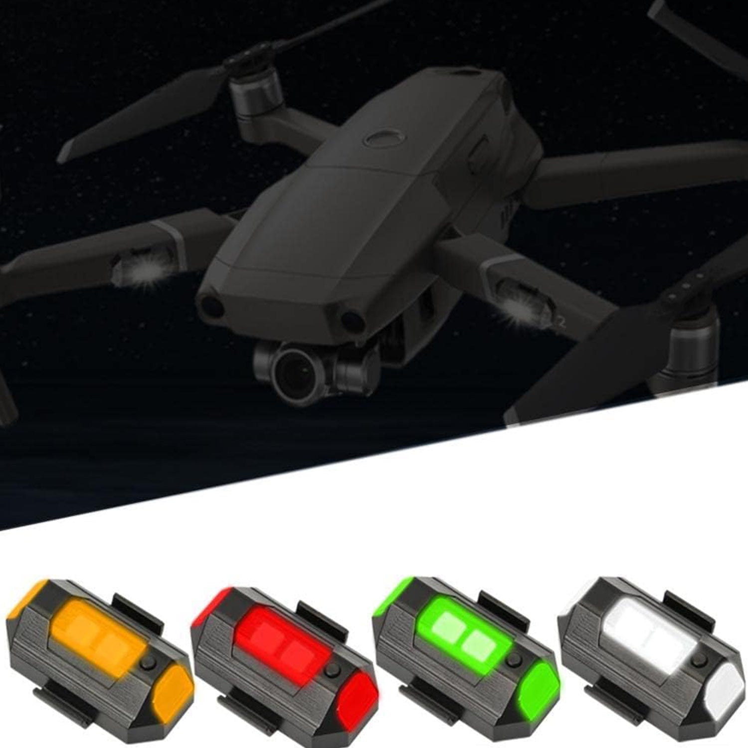 Mini LED Strobe Lights, Waterproof Lights, Lightweight RGB LED Lights Drone Strobe Lights Veicle Anti-Collision Strobe Light Bike Motocycle Lights USB Recharge Multi-colors Variety Bazaar