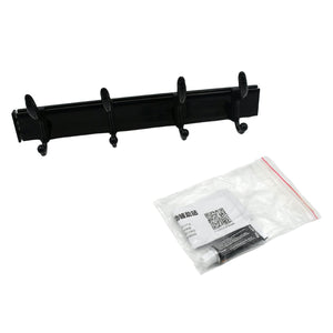 Extra Long 4-Hook Wall Coat Hanger with Eco Adhesive Variety Bazaar