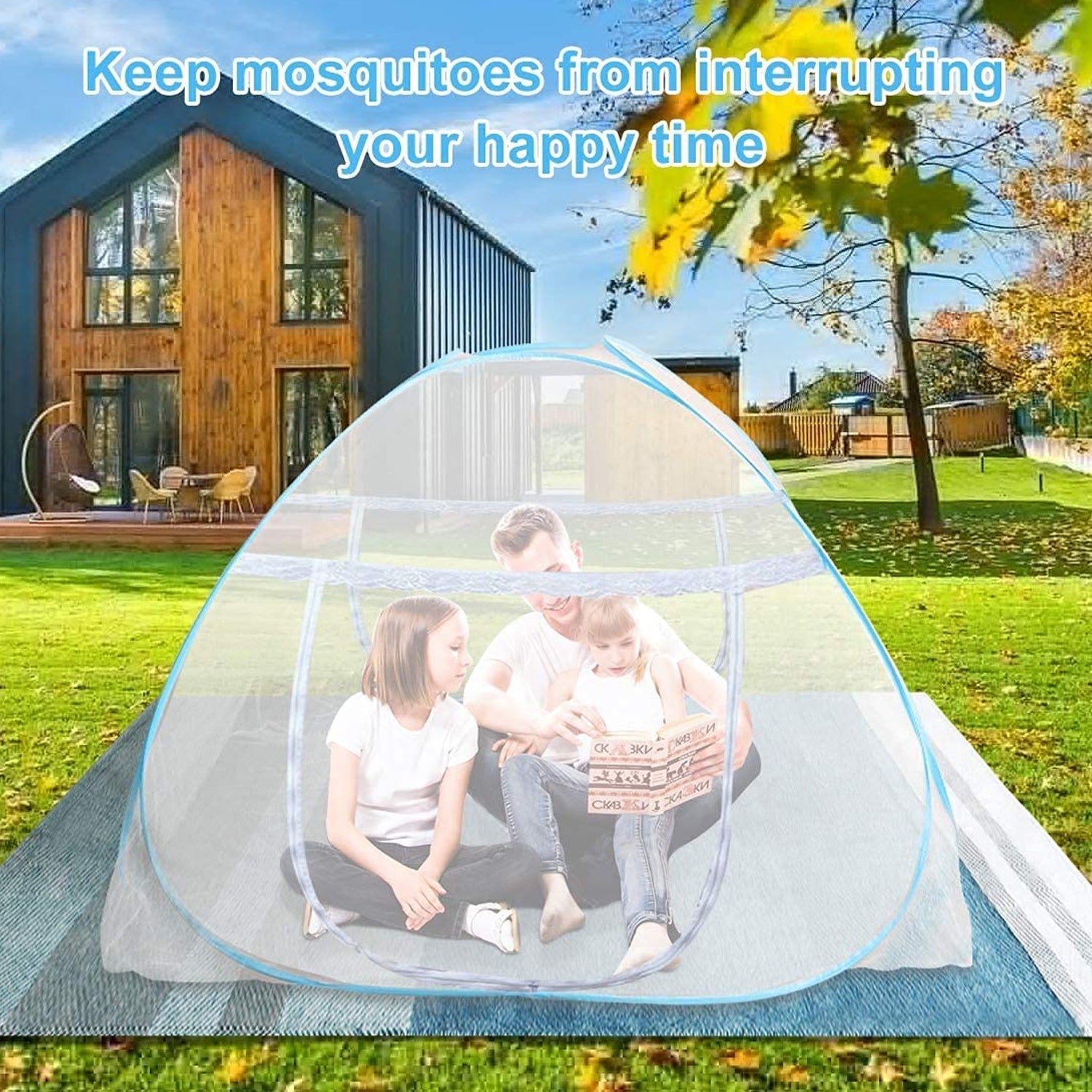Premium Polyester Foldable Mosquito Net Tent (100 Cm Long / 1 Pc) Variety Bazaar
