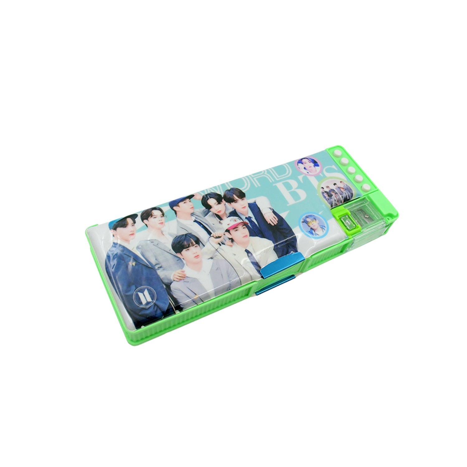 Multipurpose Compass Box (2 Compartments): Cartoon Pencil Case for Kids Variety Bazaar