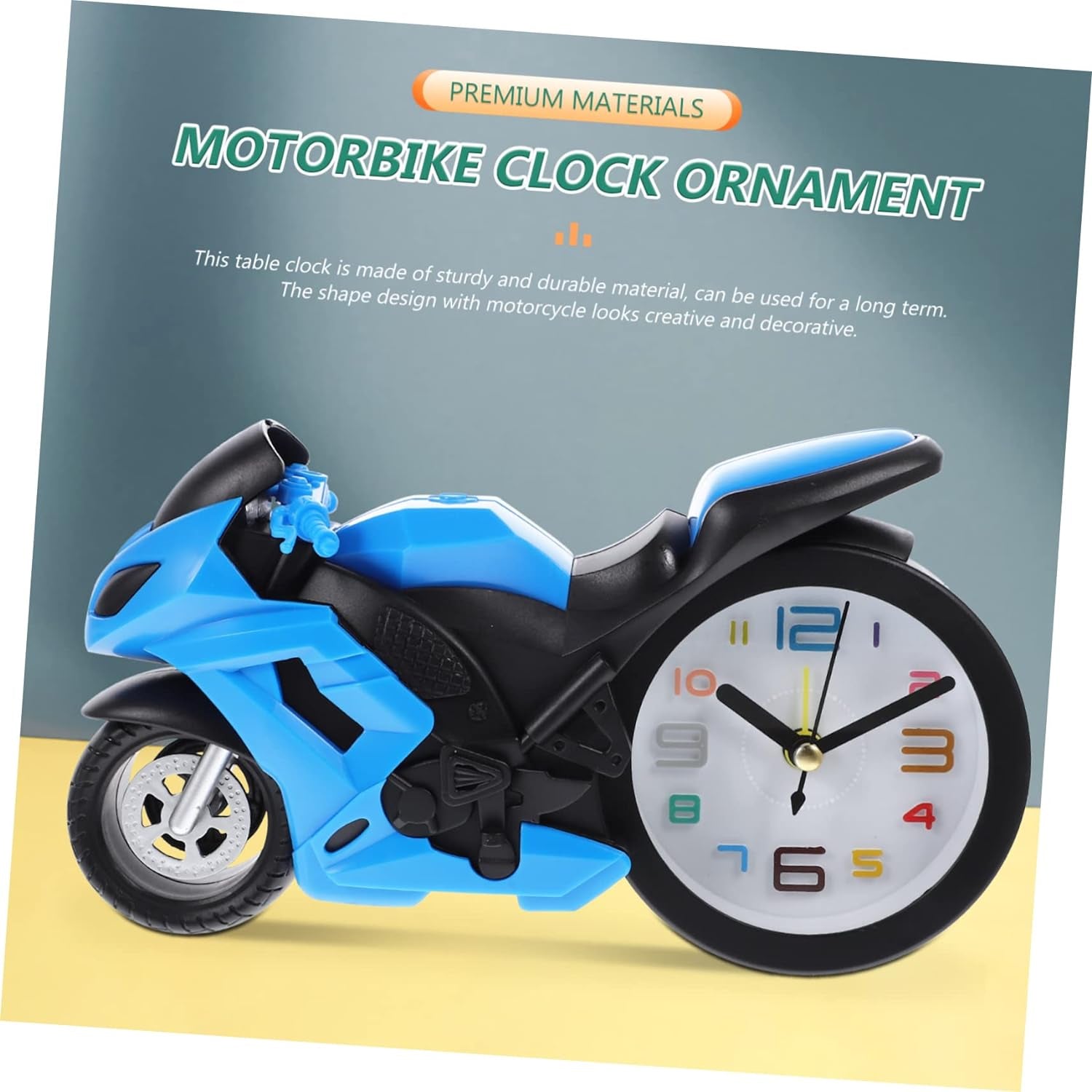 Retro Motorcycle Alarm Clock – Novelty Bike Engine Style Desk Clock Variety Bazaar