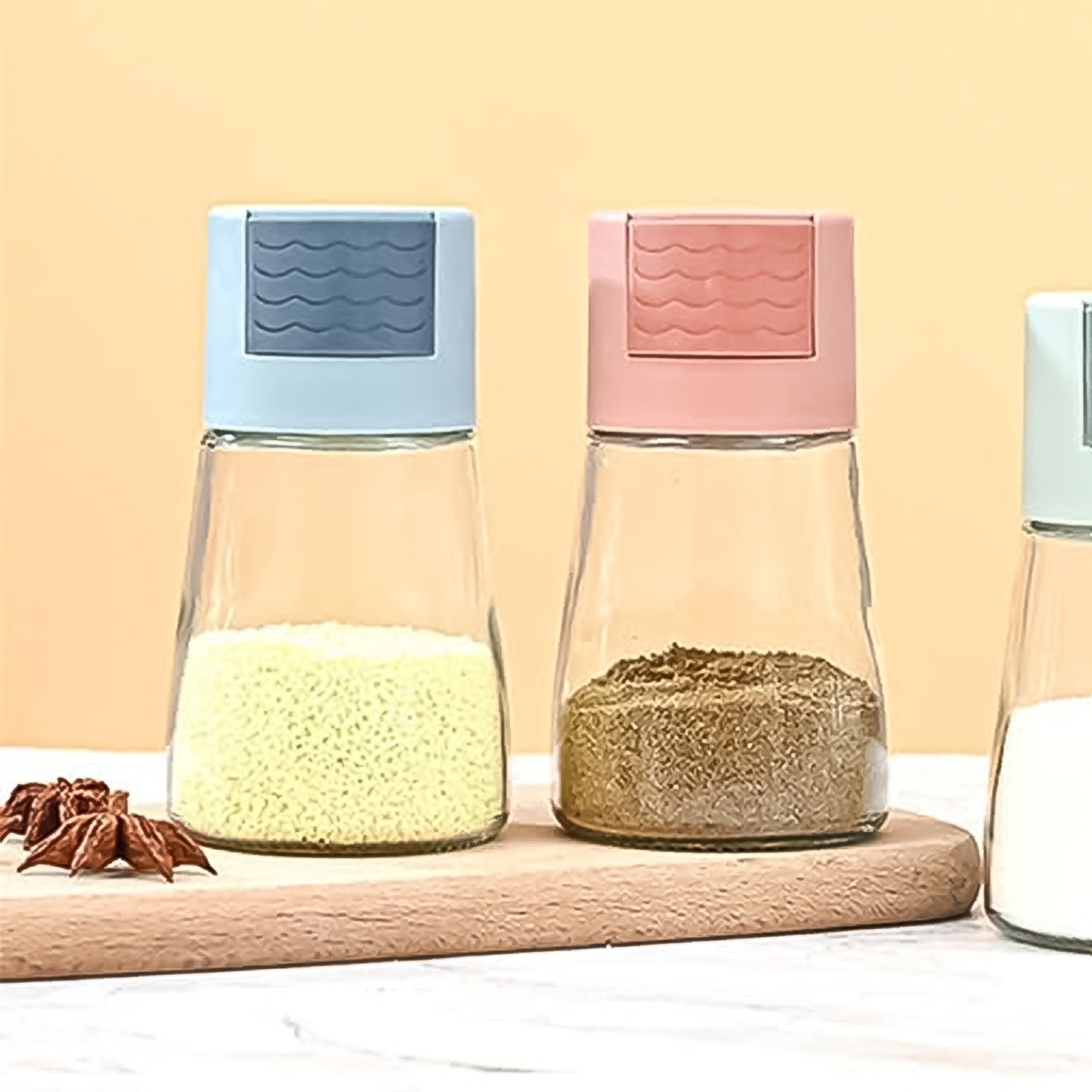 Glass Salt Dispenser for Cooking with 0.5g Precision (1 Pc) Variety Bazaar