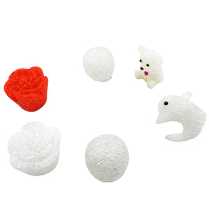 MULTI SHAPE SMALL LIGHT LAMPS LED SHAPE CRYSTAL NIGHT LIGHT LAMP (6 PC SET) Variety Bazaar