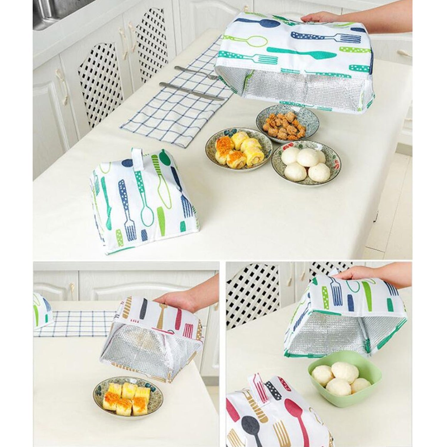 Foldable Food Covers, Kitchen Lid Foldable Cover (1 Pc / Small) Variety Bazaar