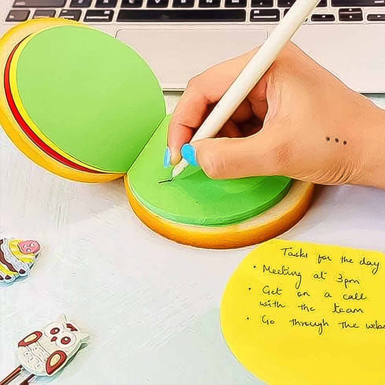 Burger Shaped Note / Sticky Notes / Memo Notes, Unique Mini Notes (Multicolor)