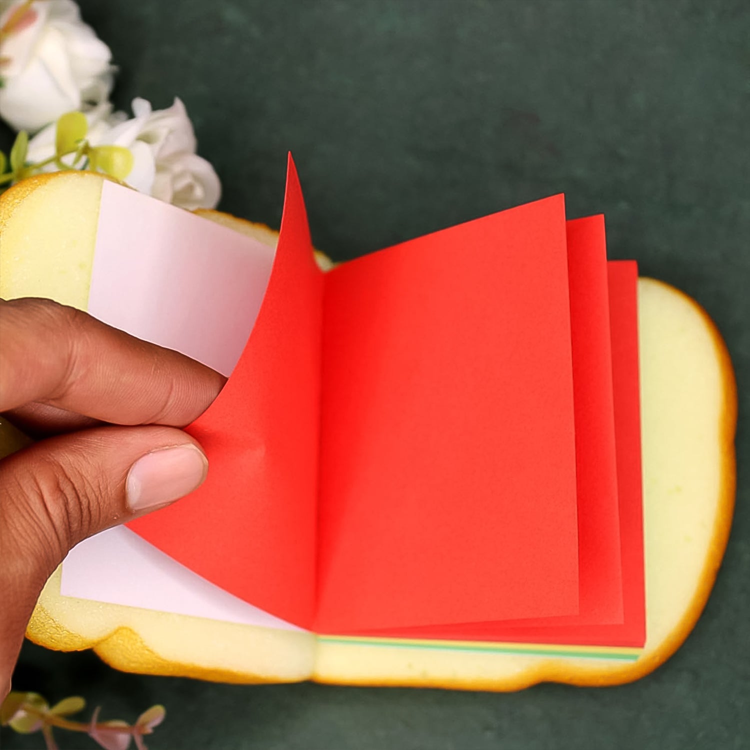 Sandwich Shaped Note / Sticky Notes / Memo Notes, Unique Mini Notes (Multicolor) Variety Bazaar