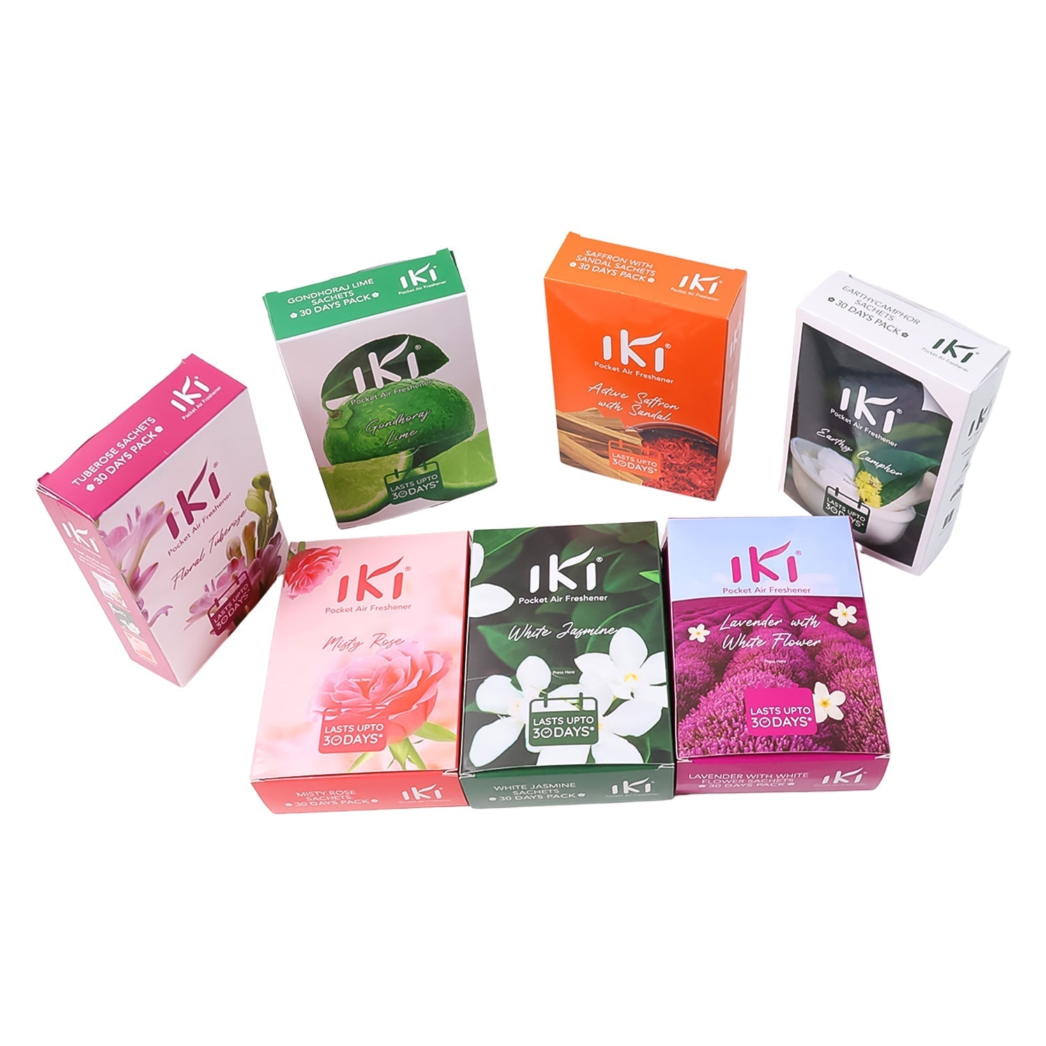 IKI Pocket Air Freshener Mix Flevar / Fragrance (1 Pkt / Inside 6 Pcs ) Variety Bazaar