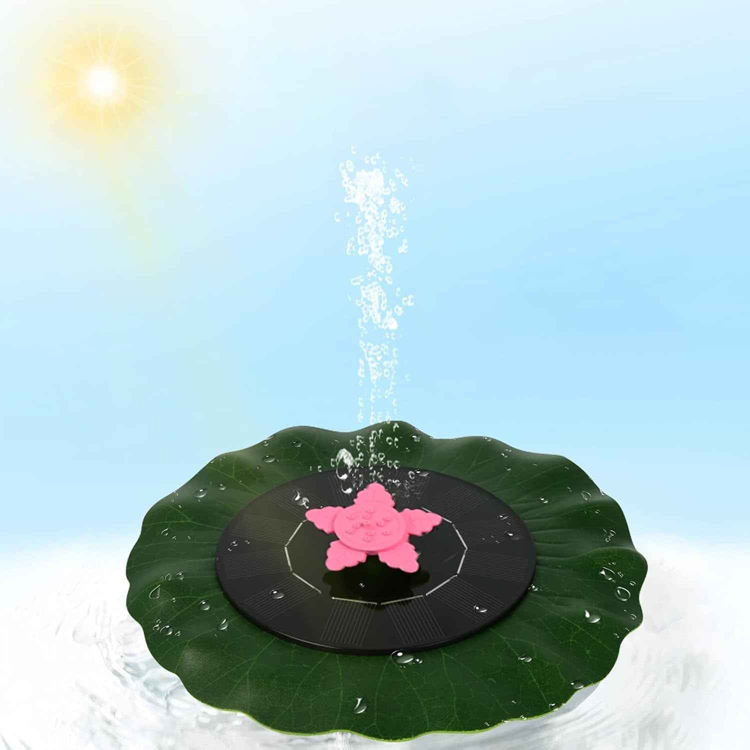 Decorative Solar-Powered Floating Water Fountain Pump