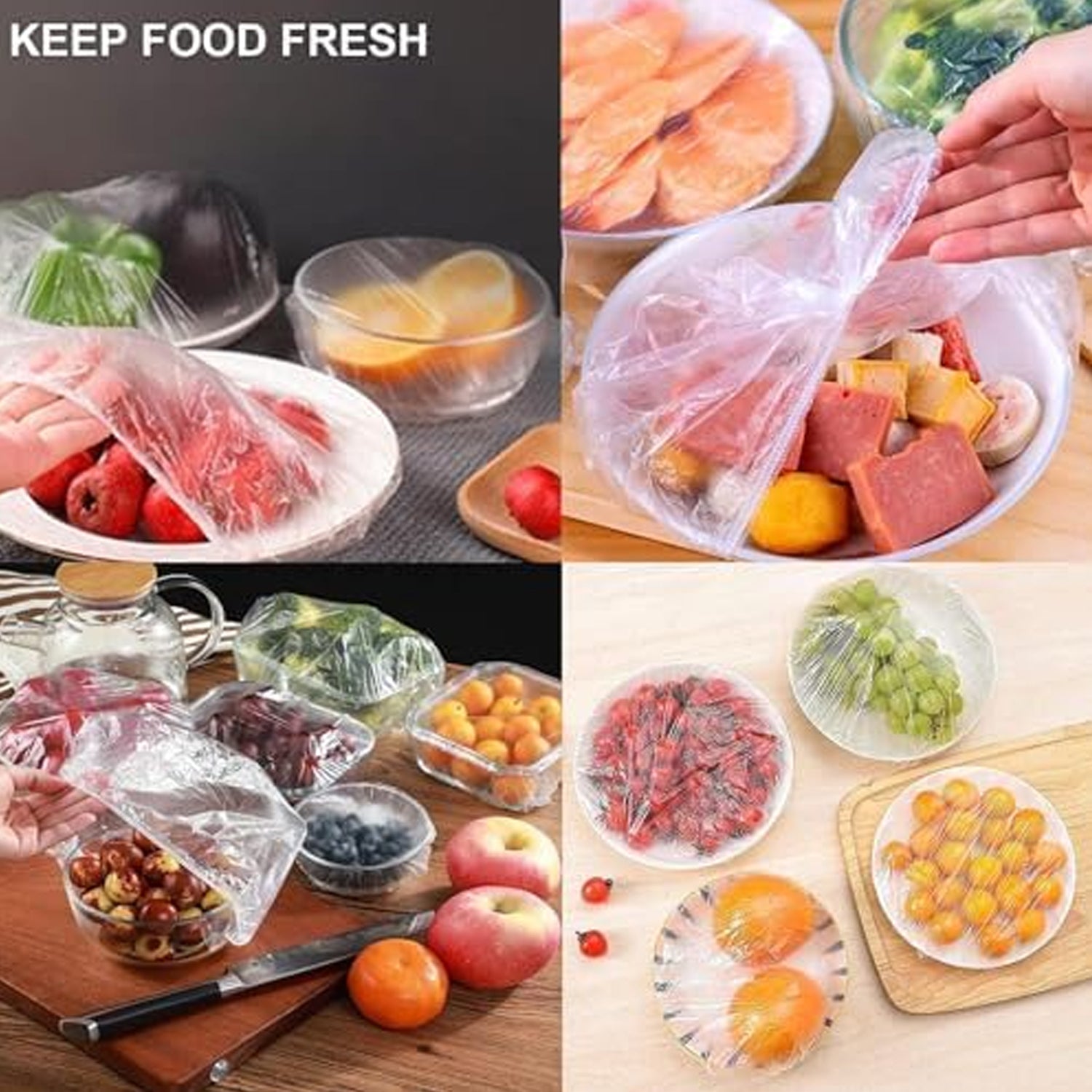Disposable Elastic Food Storage Covers Bag (100 Pcs Set / Small) Variety Bazaar