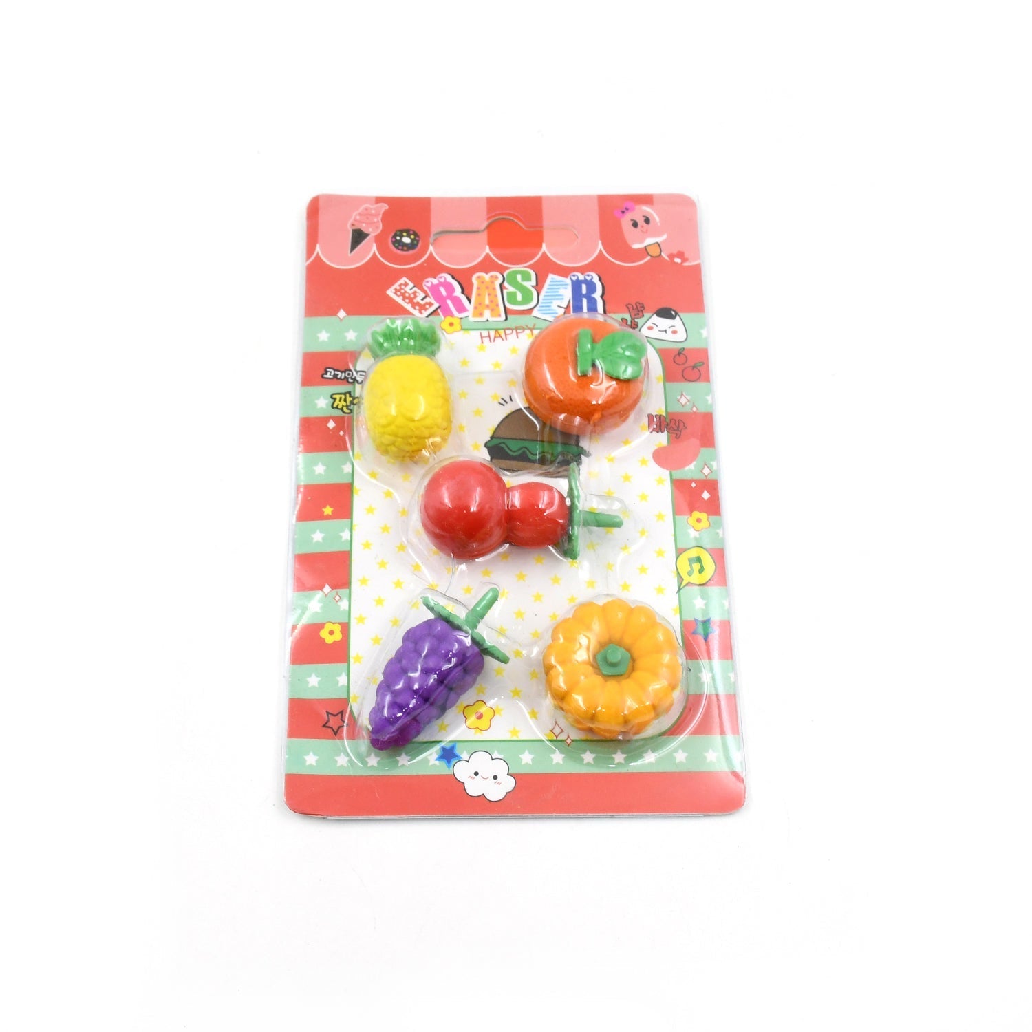 3D Mix Design Fancy & Stylish Colorful Erasers – Cute Novelty Eraser Set for Kids & School Prize (1 Set) Variety Bazaar