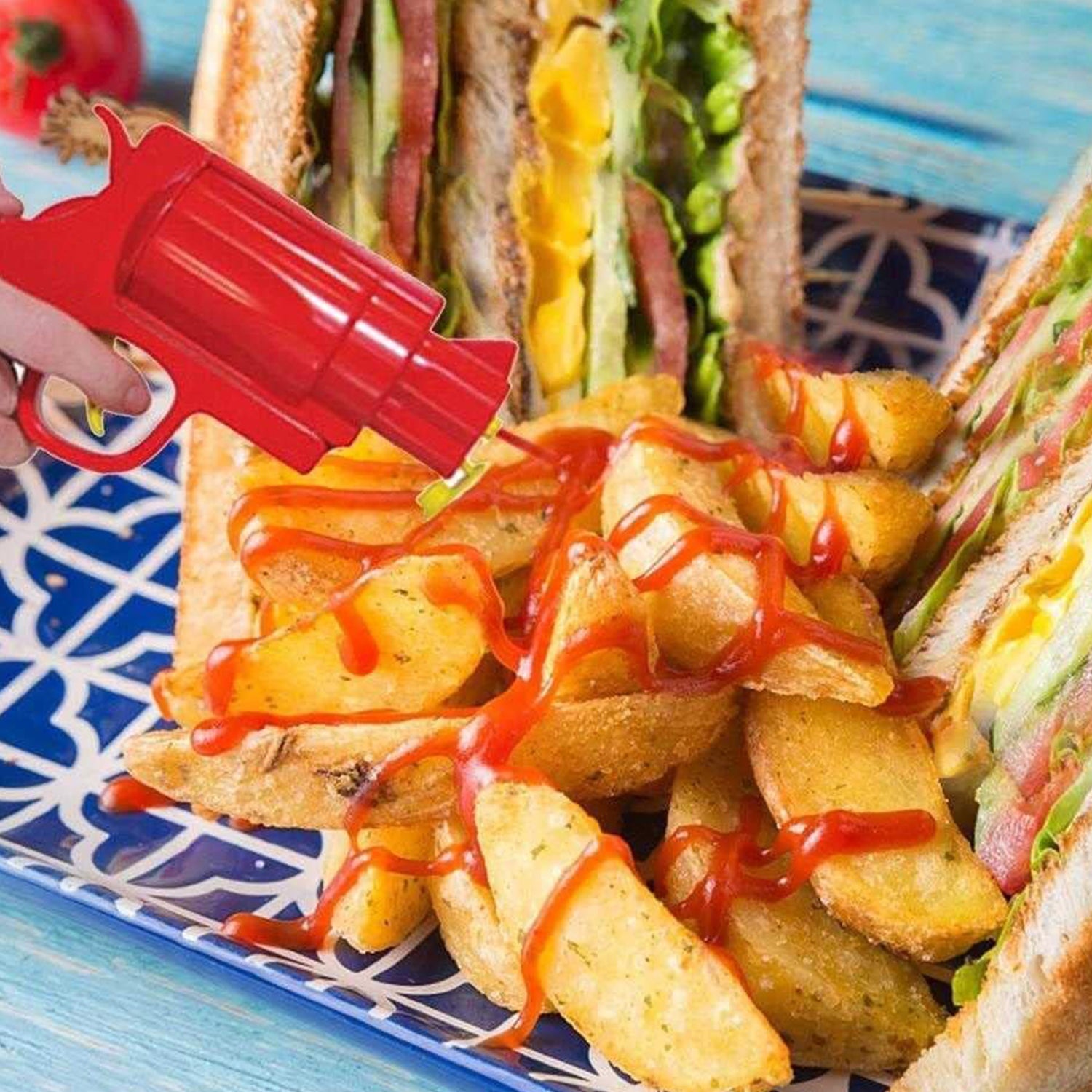 Ketchup Dispenser Mustard Bottle Gun (1 Pc) Variety Bazaar