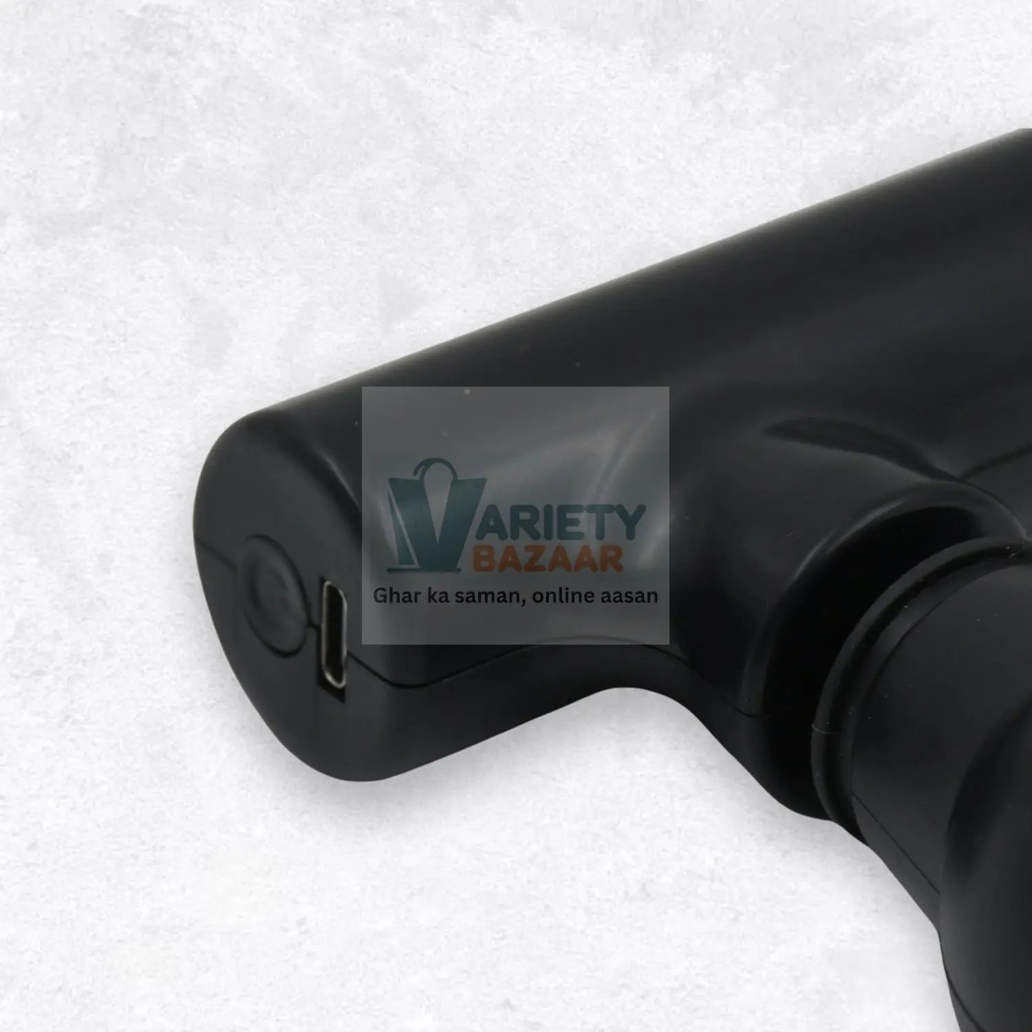 12673 Black Mini Pocket Size Massager, Full Body Massager, Cordless One Button Operation for Body Pain & Relaxation Travel Sahayak