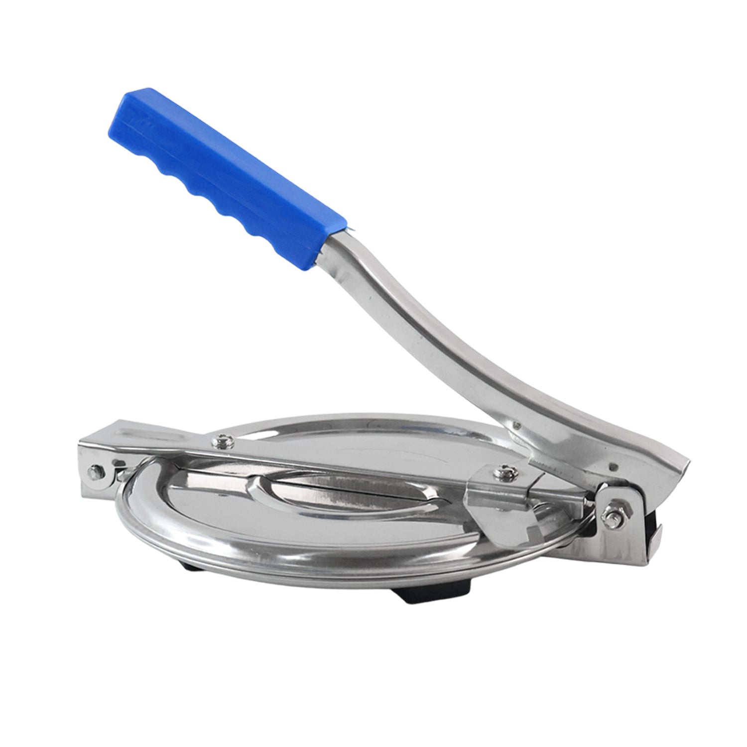 PURI PRESS MAKER - STAINLESS STEEL PURI MAKER PRESS MACHINE - ROTI CHAPATI PRESSER FOR HOME -KHAKHRA- PURI MAKER PRESS MACHINE WITH HANDLE, MANUAL PURI MAKER (MEDIUM) Variety Bazaar