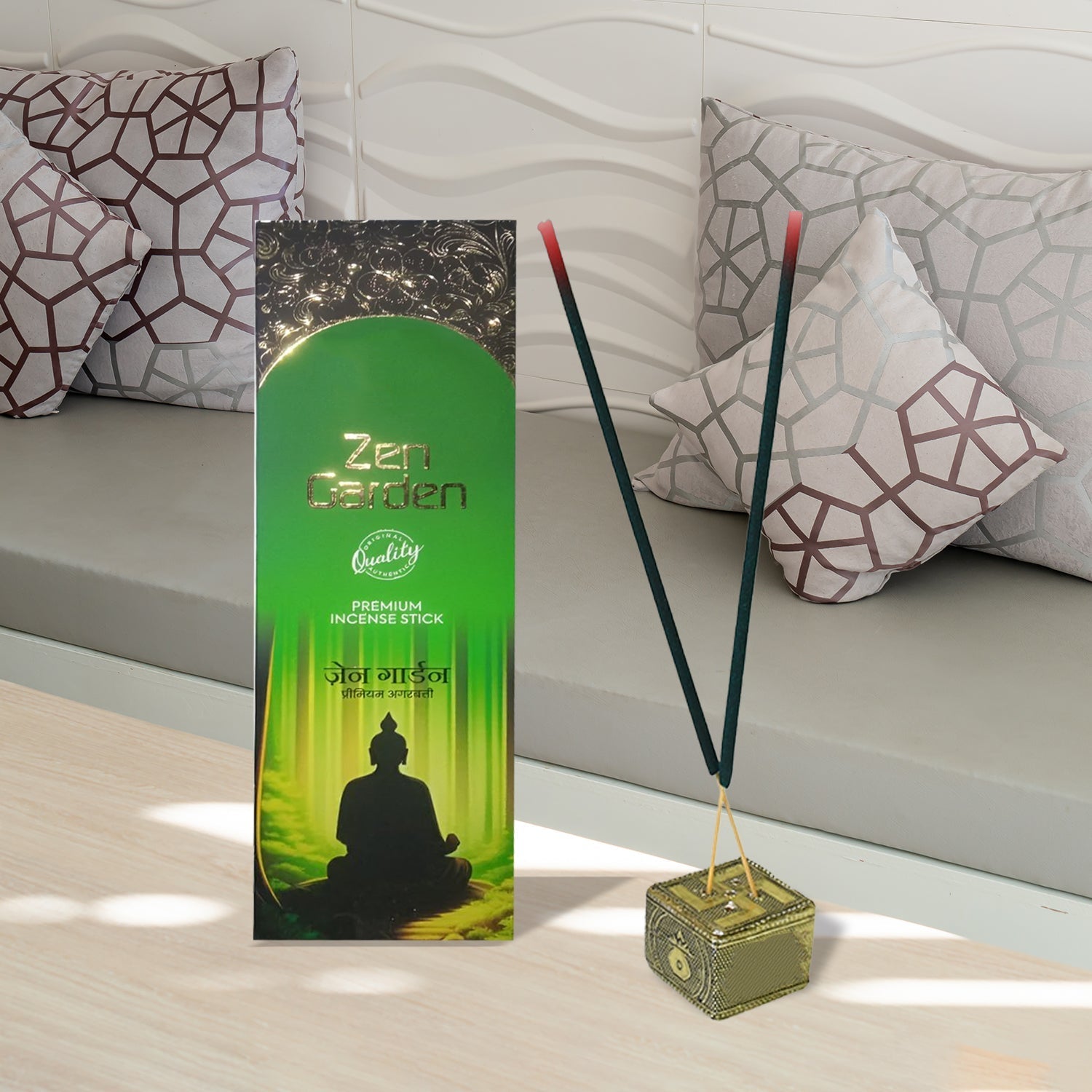Zen Garden Premium Incense Sticks / Agarbatti (90 Gm / Stand not included) travel sahayak