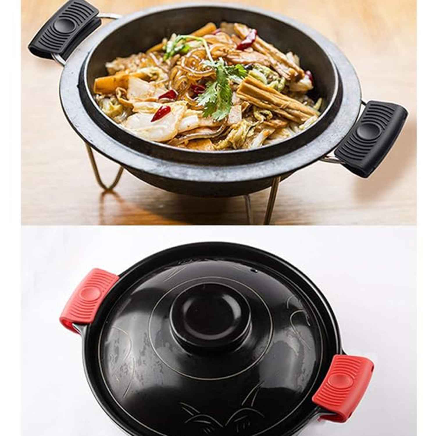 Premium Silicone Heat Resistant Pot Handle Cover for Cookware (1 Pc)