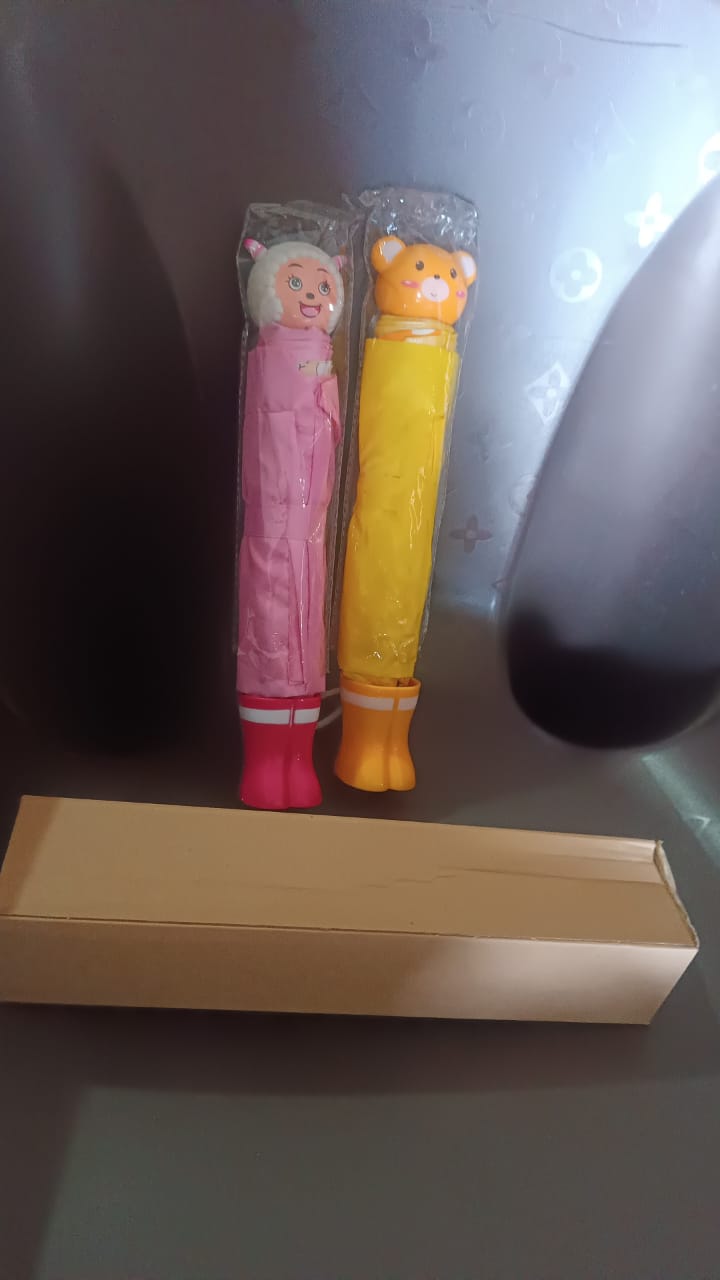 Cartoon Shape Umbrella Summer Sun Protection (1 Pc / Mix Design & Color) Variety Bazaar