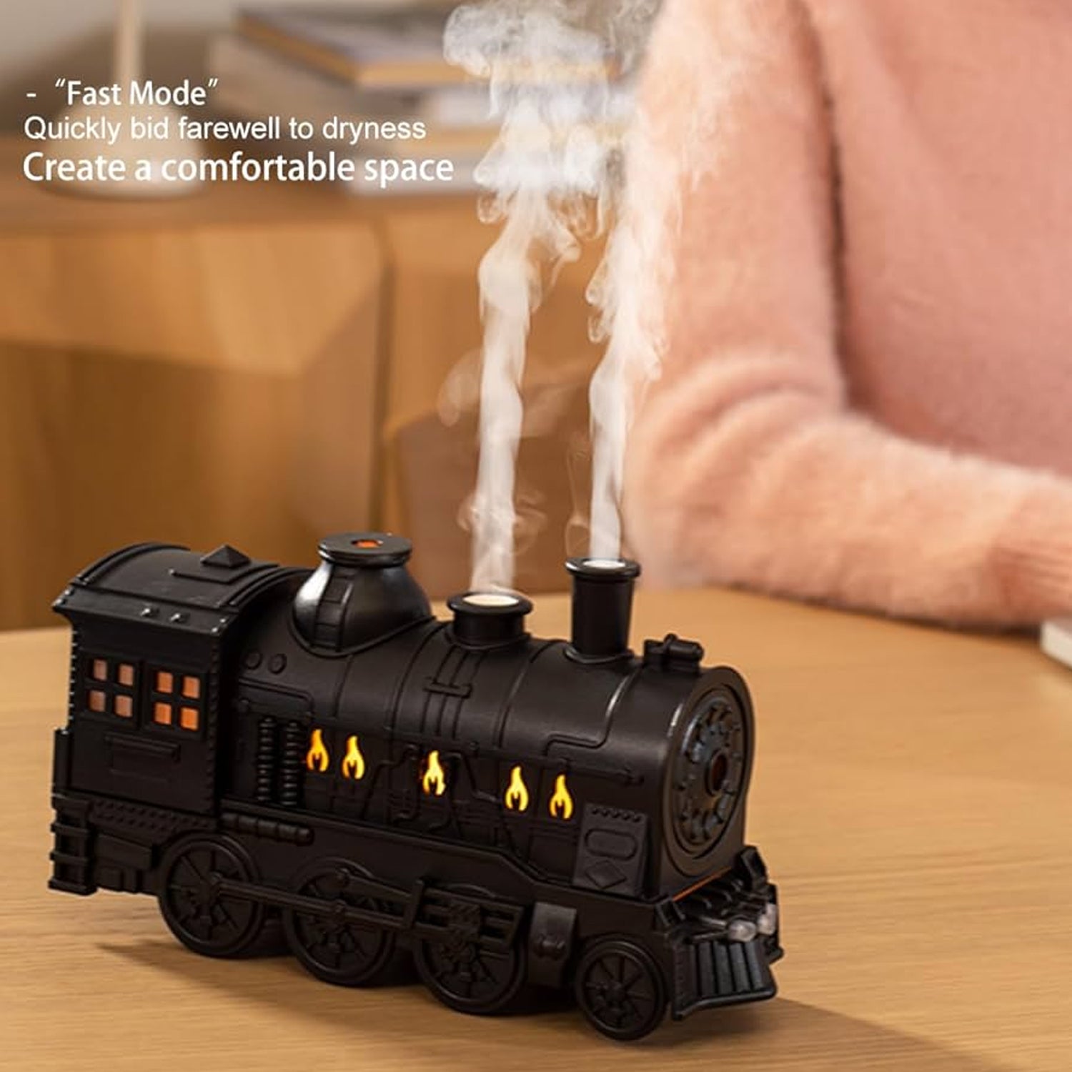 Train Shape Portable Mini Humidifier (1 Pc / Mix Color) Variety Bazaar