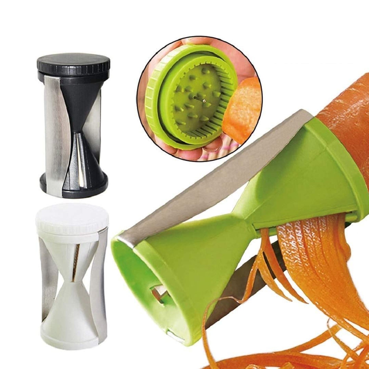 Portable Stainless Steel Handheld Spiralizer & Vegetable Slicer Variety Bazaar