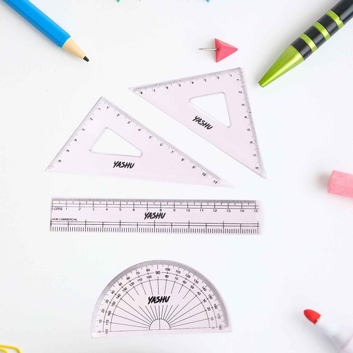 Yashu Complete Geometry Box Set with Compass